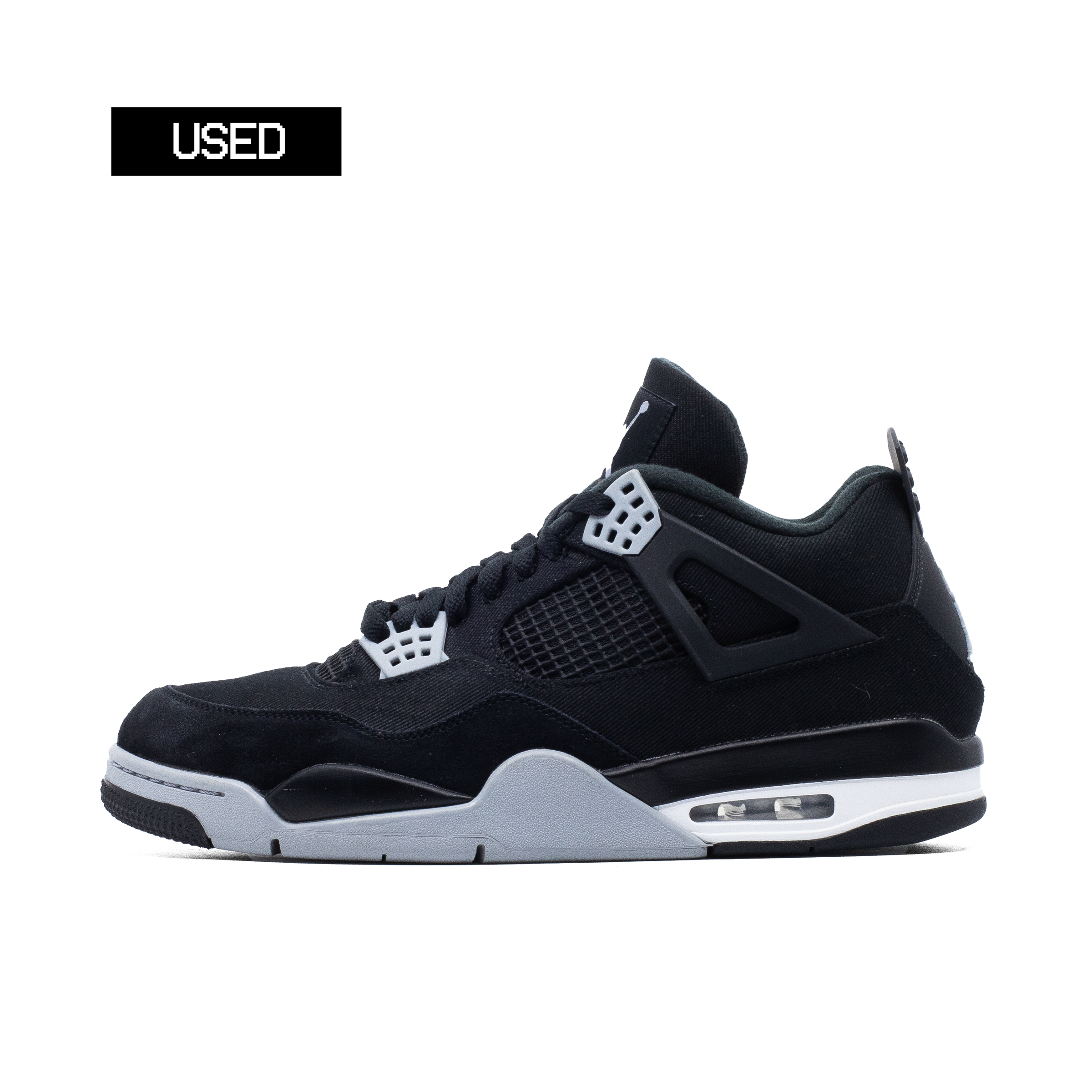 AIR JORDAN 4 BLACK CANVAS [USED - SIZE 13]