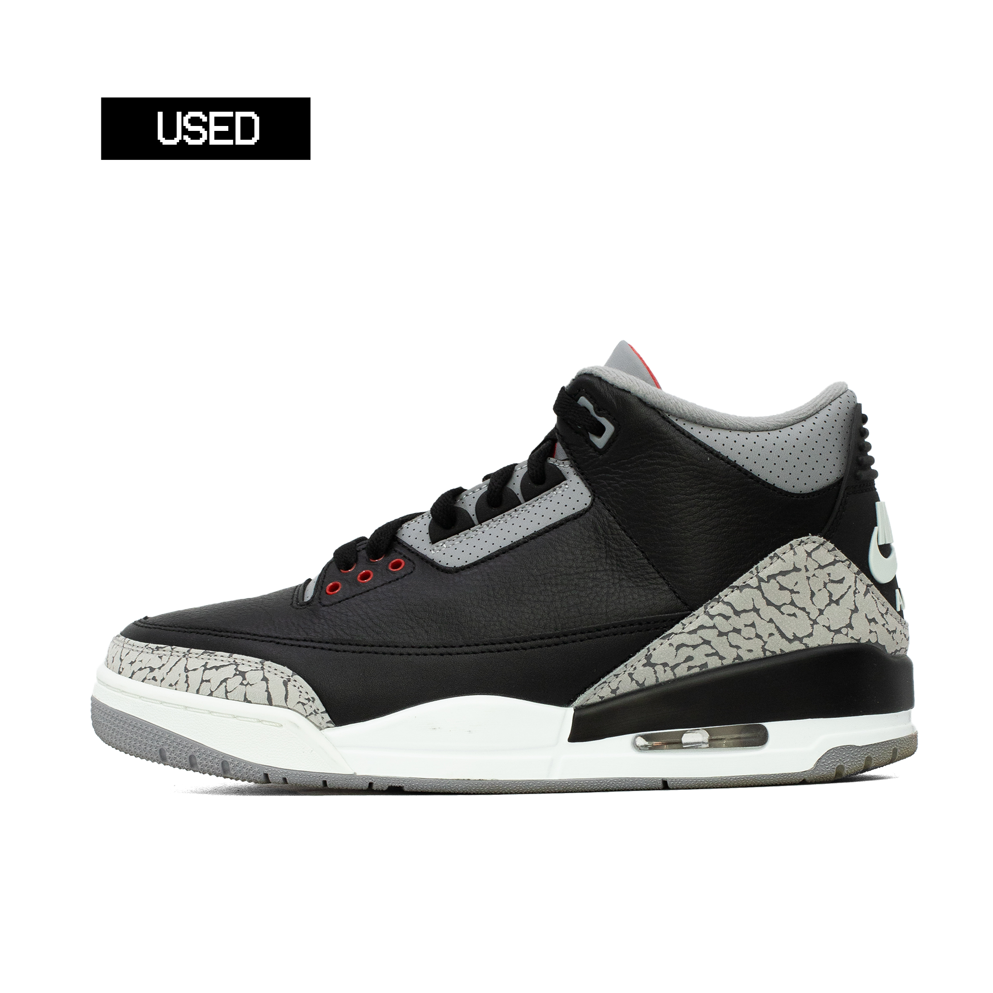 AIR JORDAN 3 BLACK CEMENT (2024) [USED - SIZE 9.5]