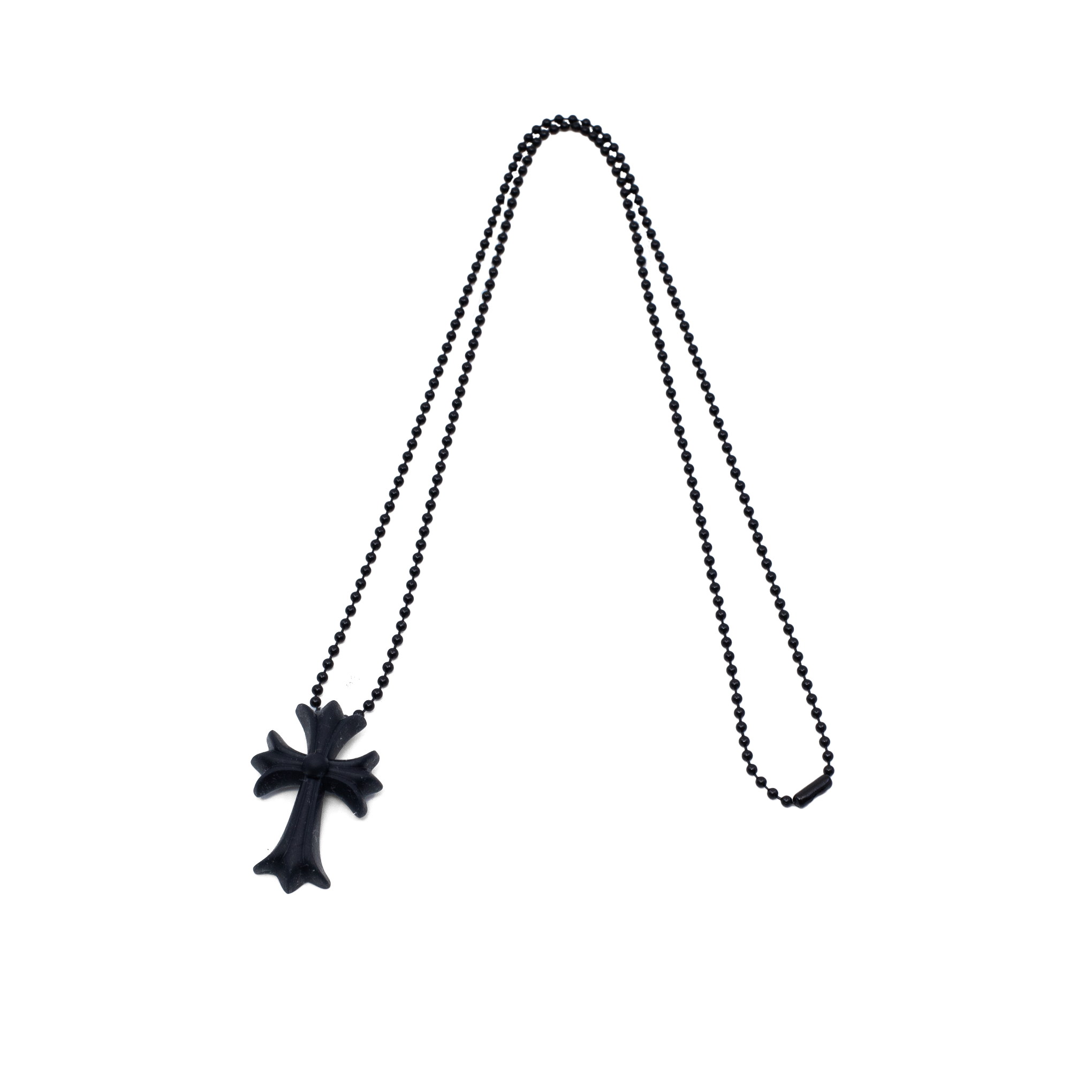 Black chrome necklace clearance