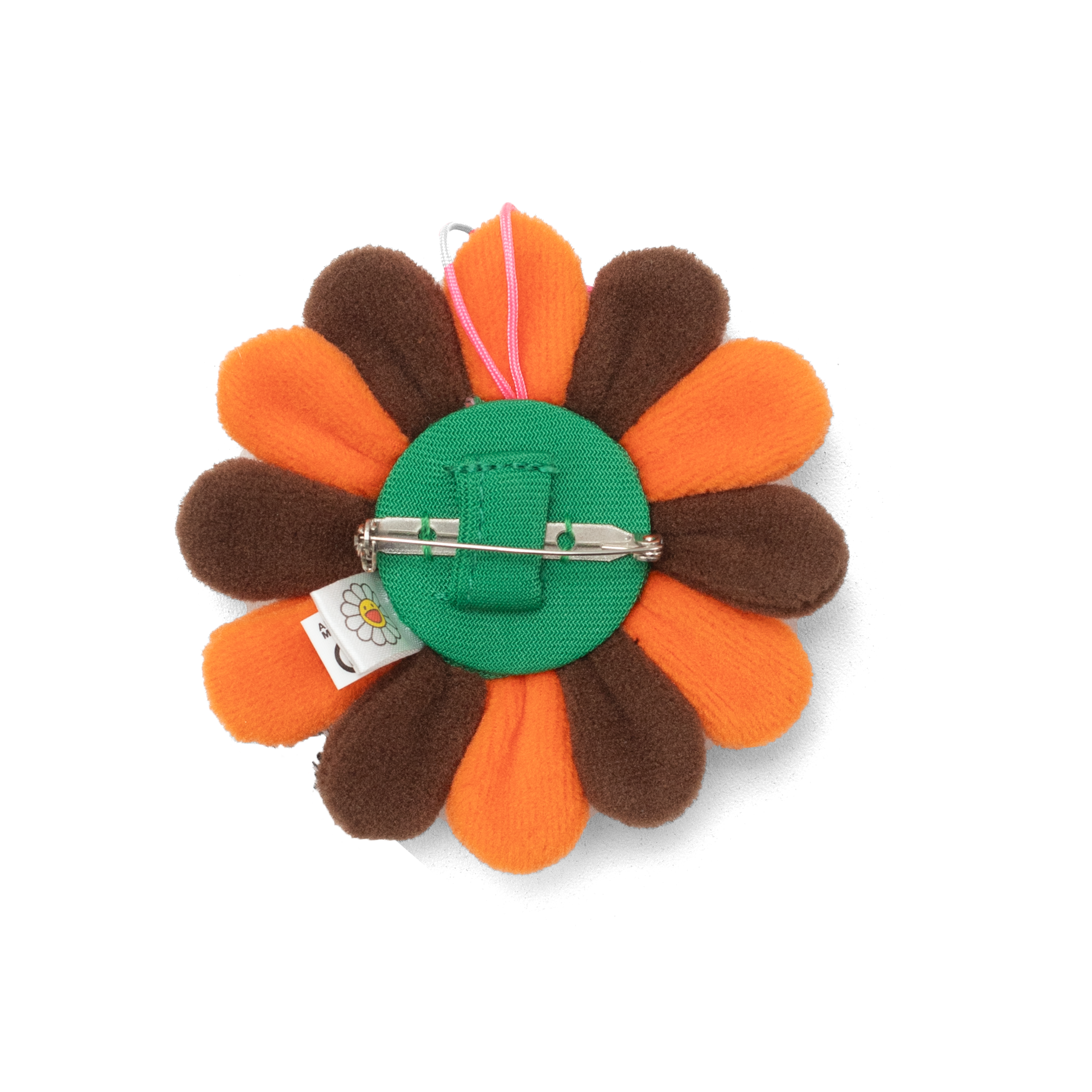 TAKASHI MURAKAMI FLOWER PLUSH PIN ORANGE/BLACK