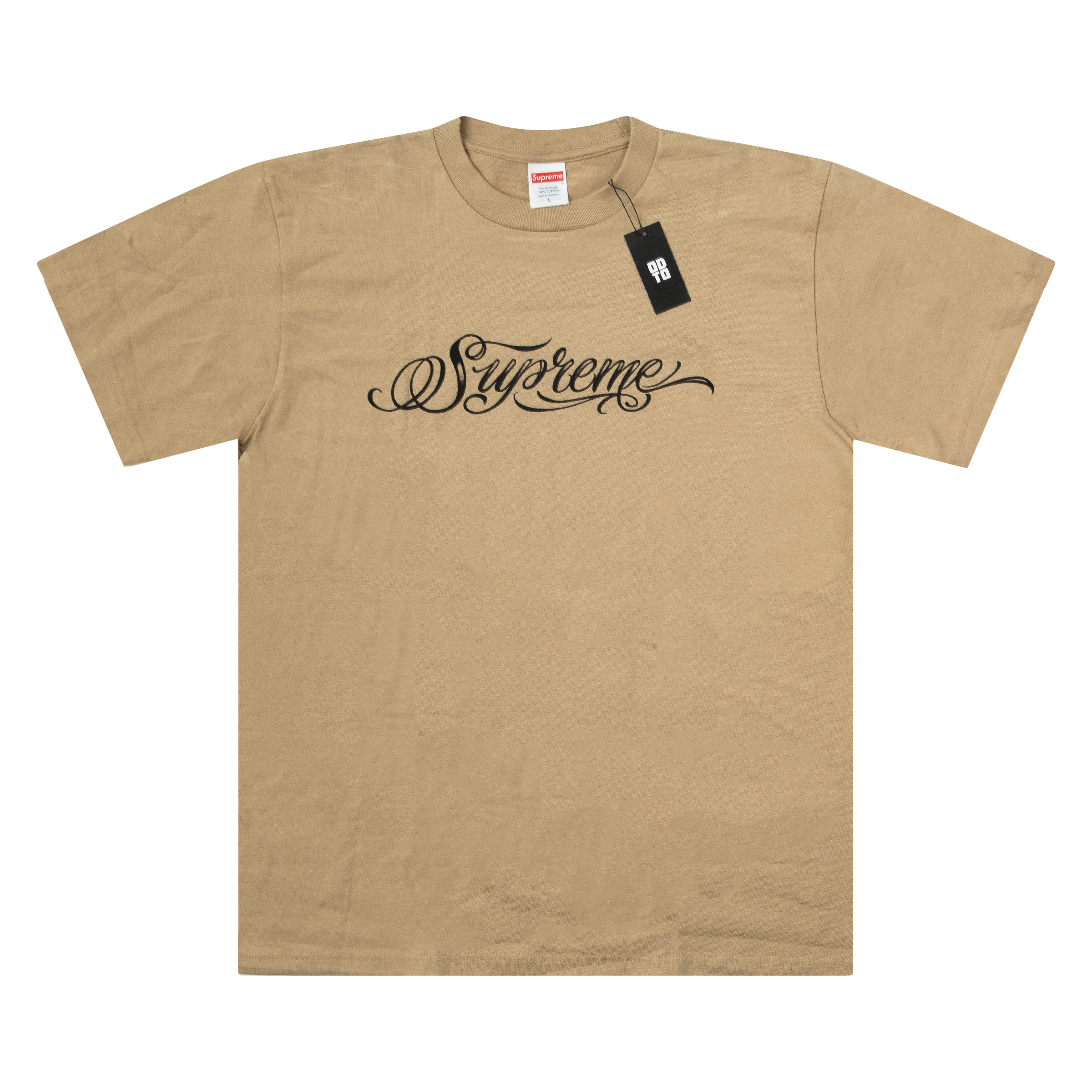 SUPREME SCRIPT TEE KHAKI
