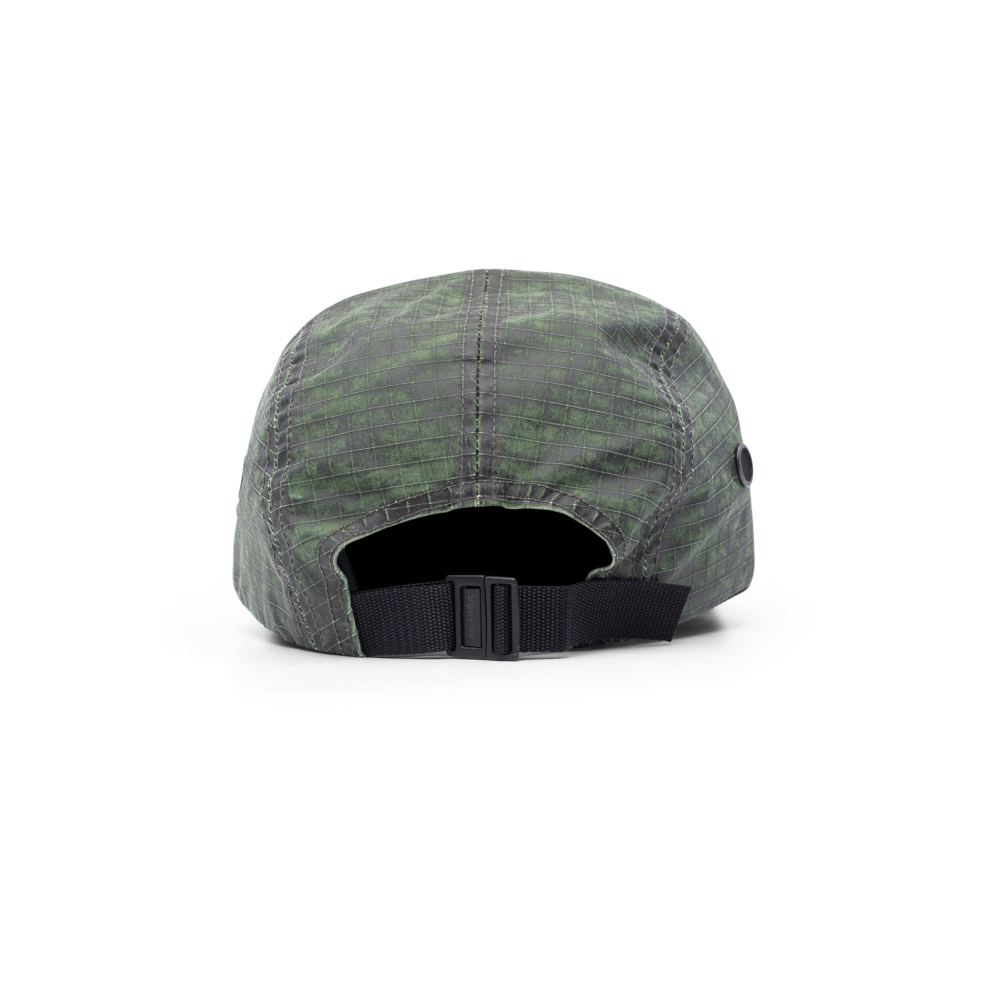 SUPREME DISTRESSED RIPSTOP CAMP CAP GREEN