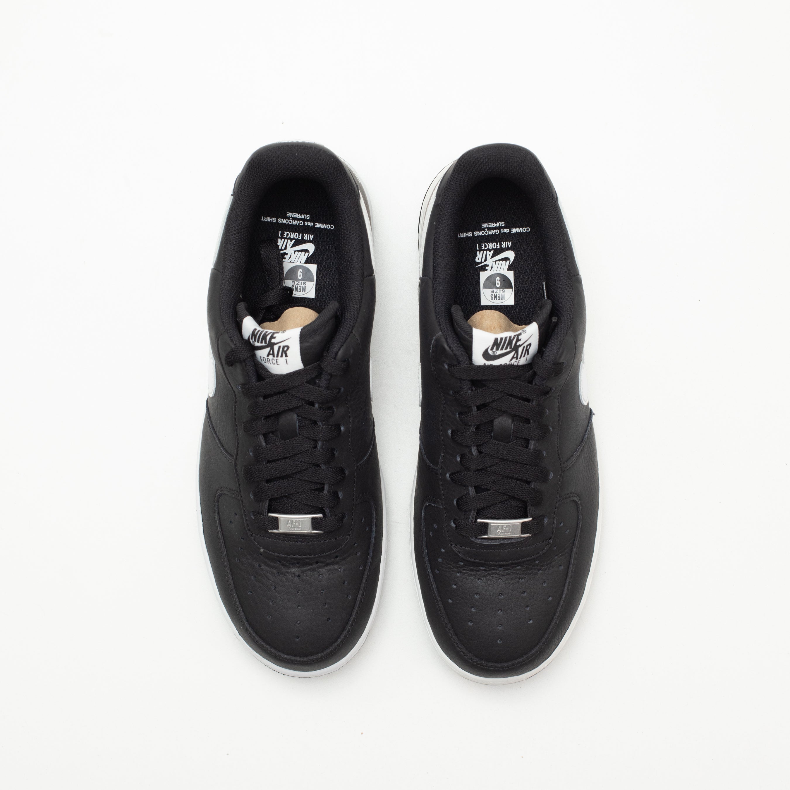 NIKE AIR FORCE 1 SUPREME CDG SPLIT [FLAWED - SIZE 9]