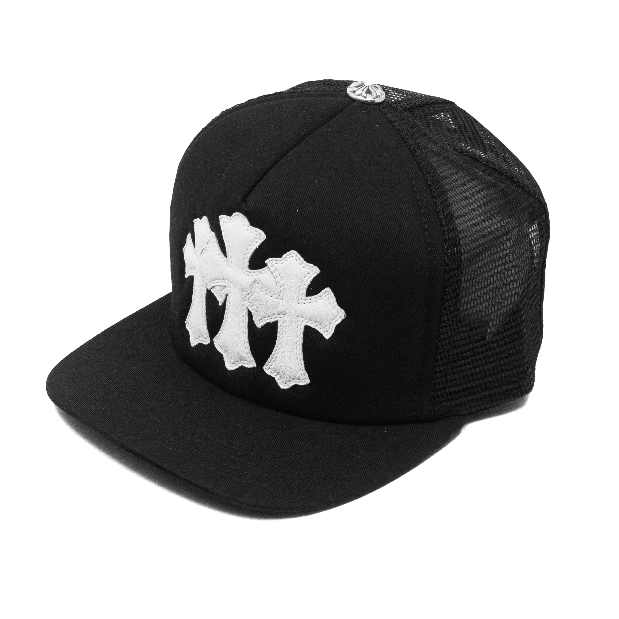 CHROME HEARTS CEMETERY TRUCKER HAT BLACK