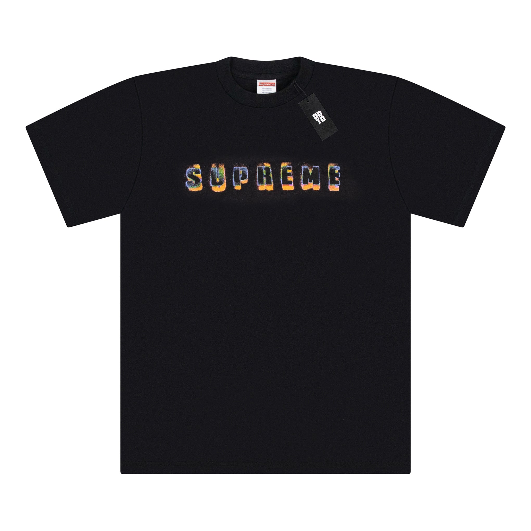 黑色 SUPREME STENCIL T 恤