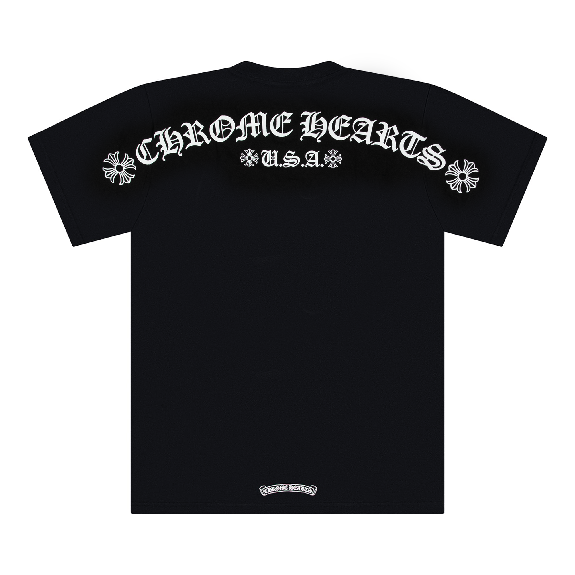 CHROME HEARTS SHOULDER LOGO POCKET TEE BLACK