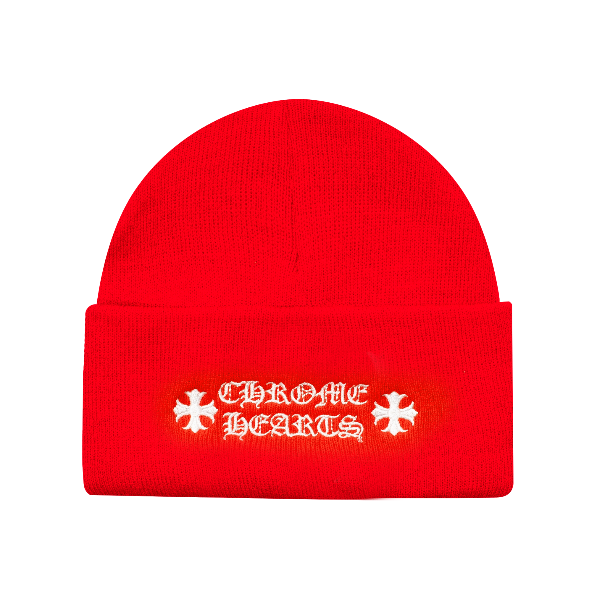 CHROME HEARTS LOGO BEANIE RED