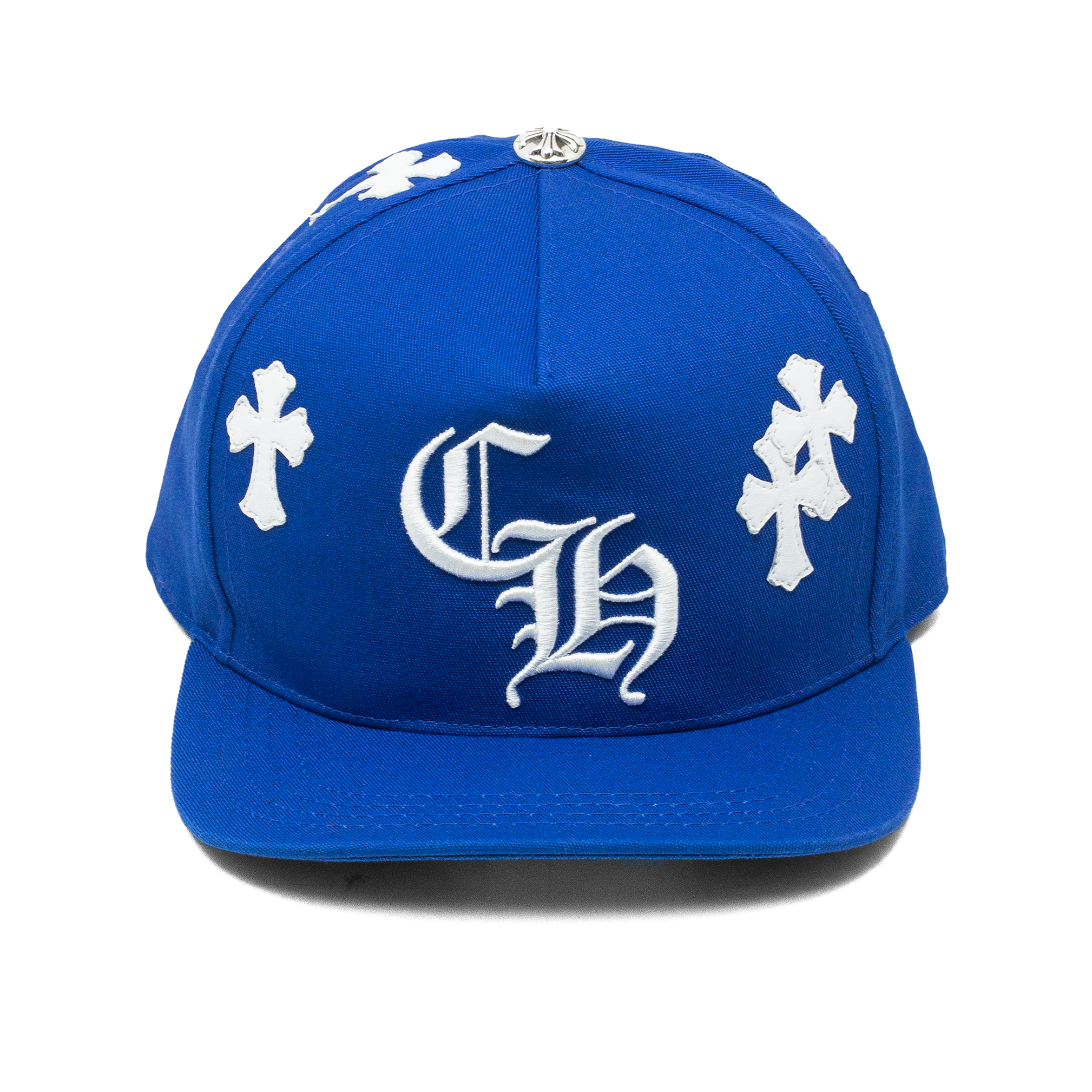 CHROME HEARTS CH CROSS PATCH HAT BLUE