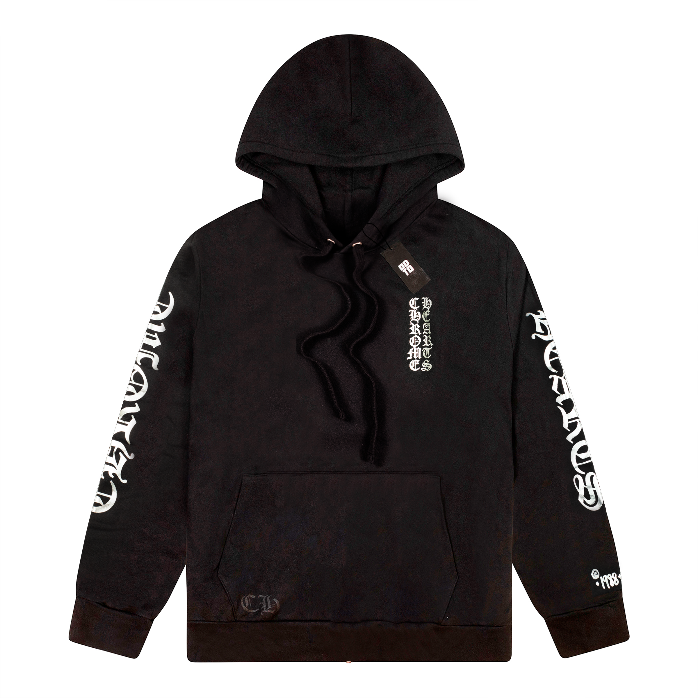 CHROME HEARTS 1988 PULLOVER HOODIE BLACK/CHROME