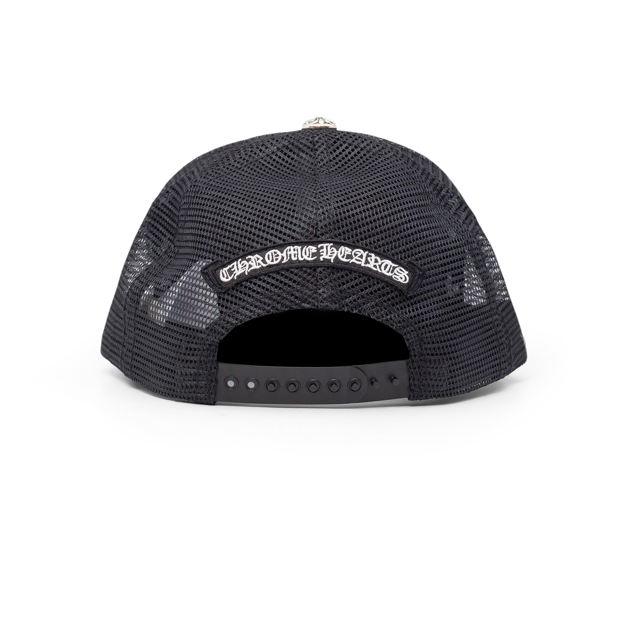 CHROME HEARTS MATTY BOY CHOMPER HOLLYWOOD TRUCKER HAT BLACK