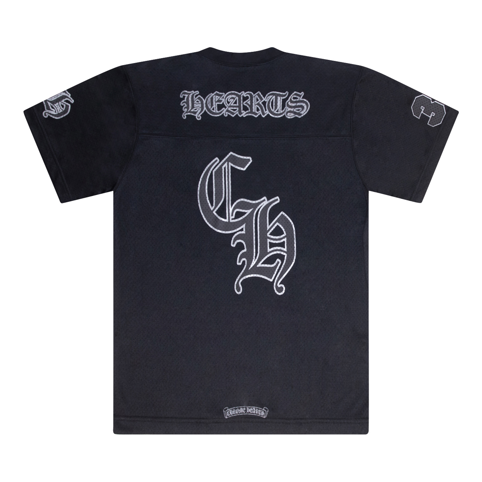 CHROME HEARTS MESH STADIUM FOOTBALL JERSEY BLACK – ODTO