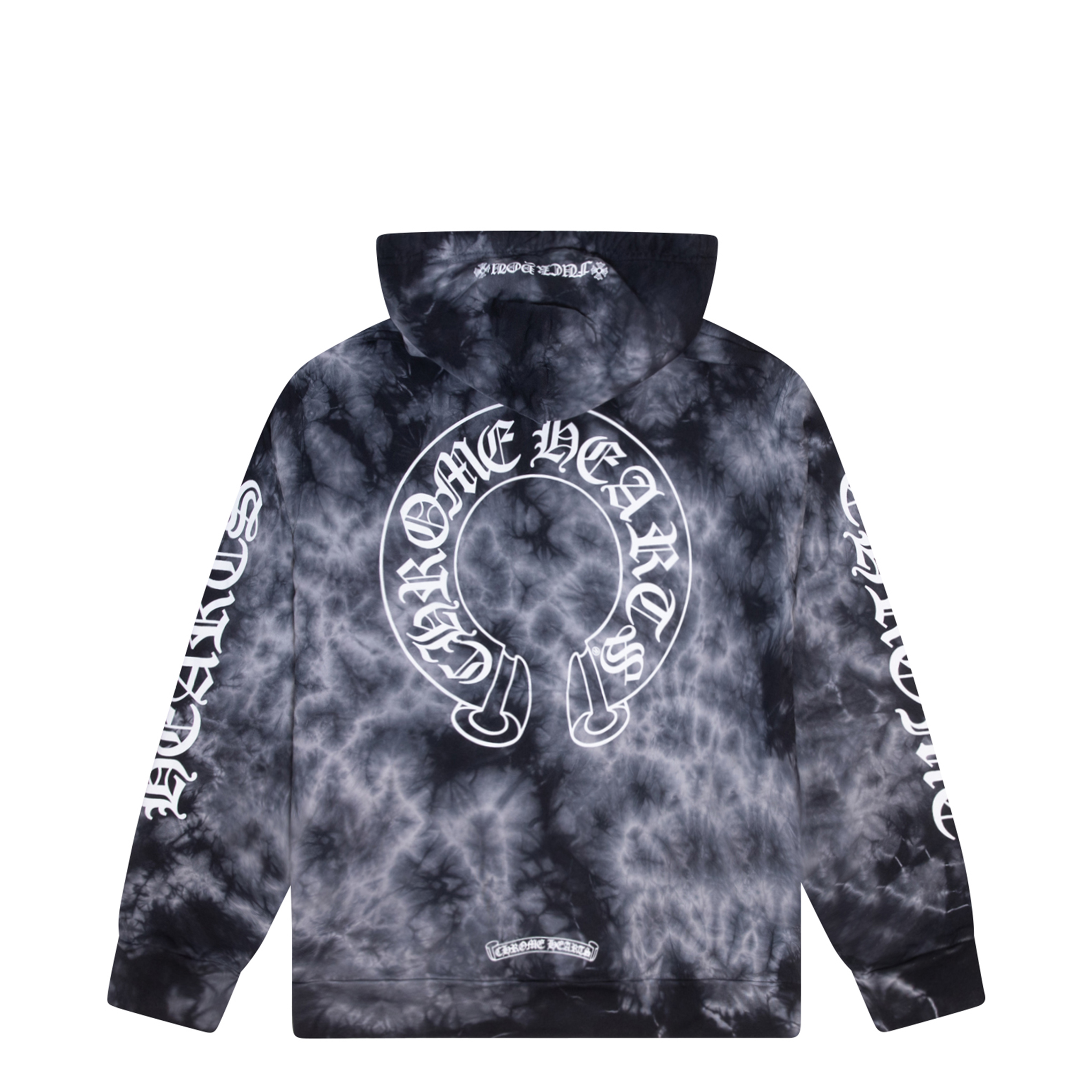 CHROME HEARTS HORSESHOE TIE DYE HOODIE BLACK – ODTO