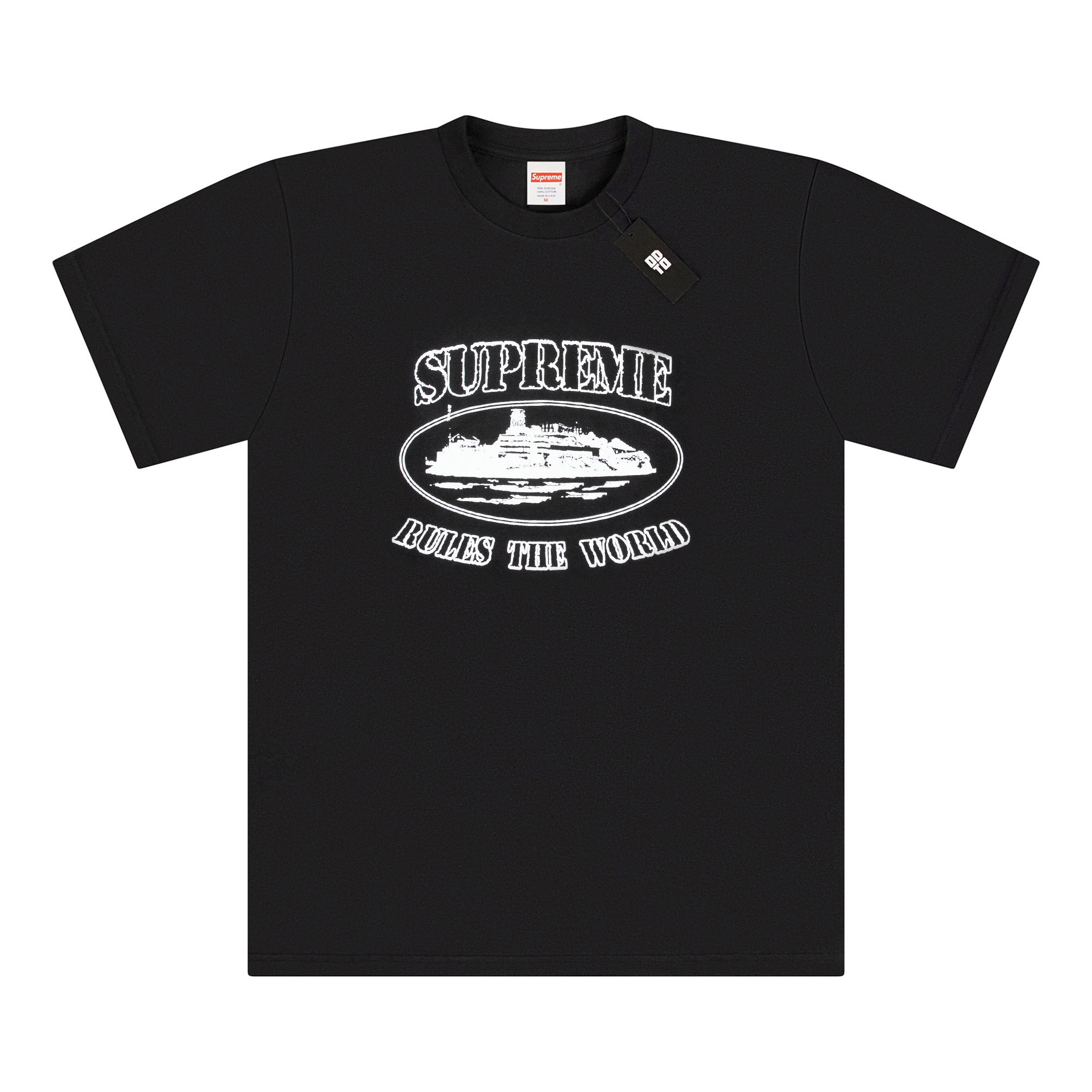 SUPREME CORTEIZ RULES THE WORLD TEE BLACK