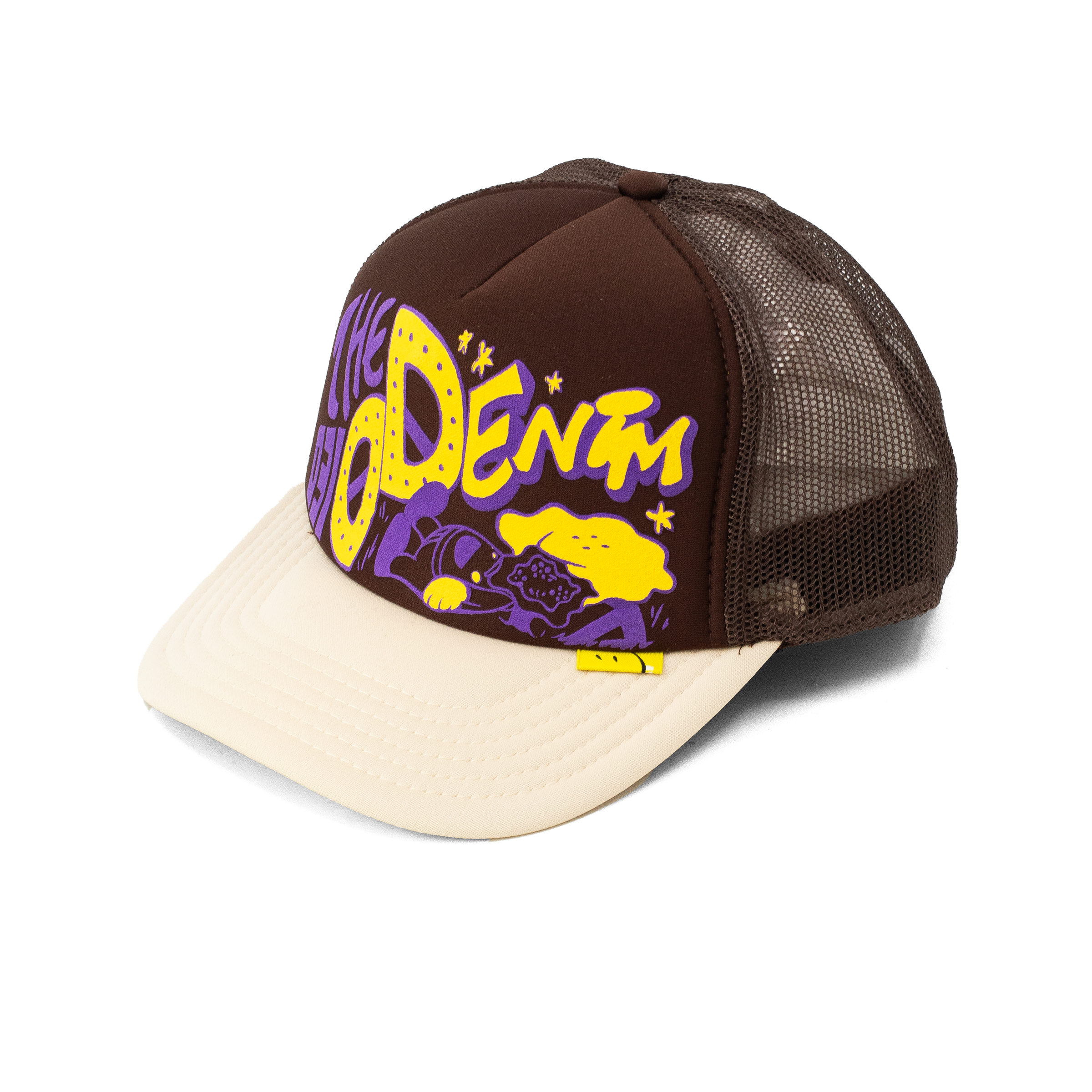 KAPITAL KOUNTRY THE DENIM DIED CAP BEIGE/BROWN