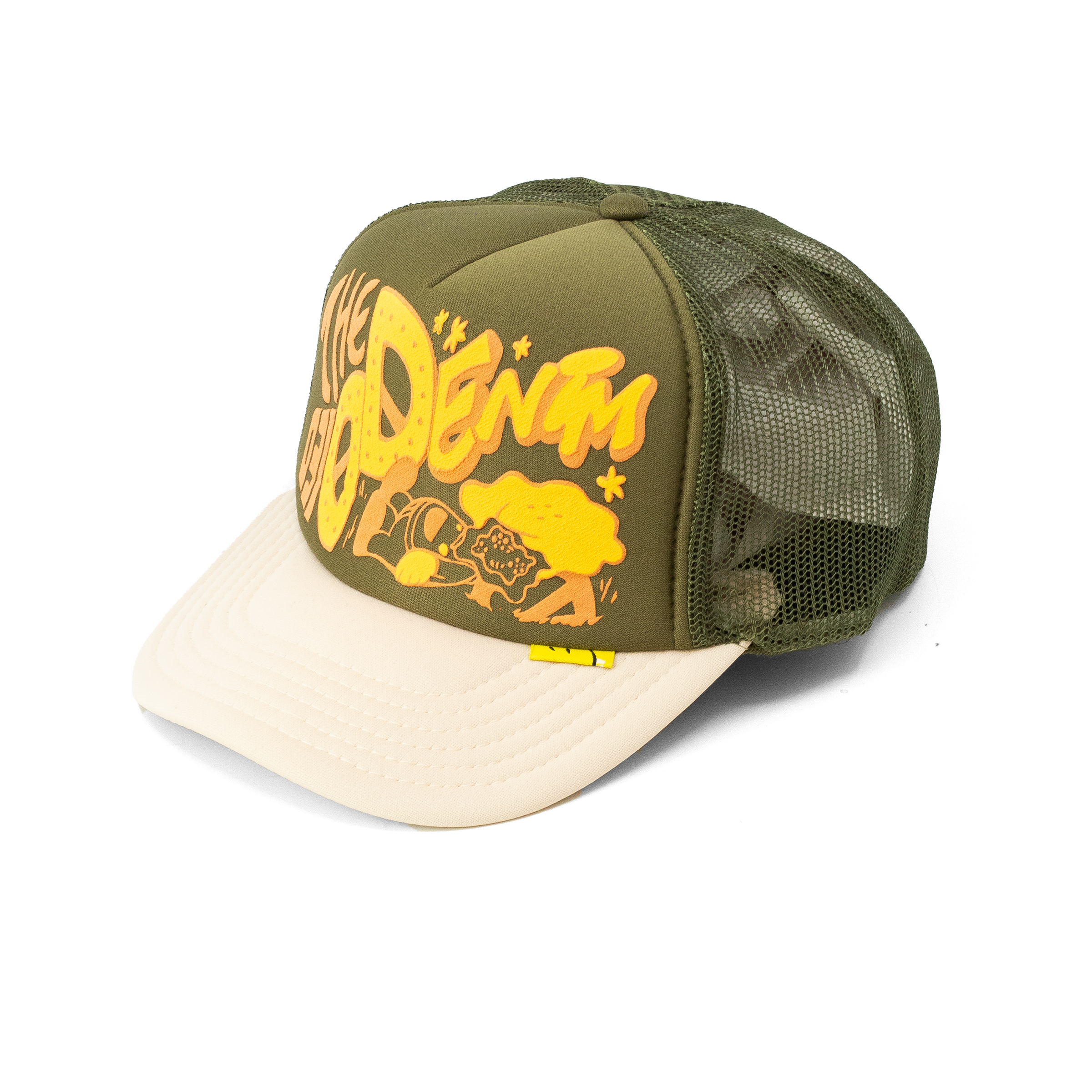 KAPITAL KOUNTRY THE DENIM DIED CAP BEIGE/GREEN