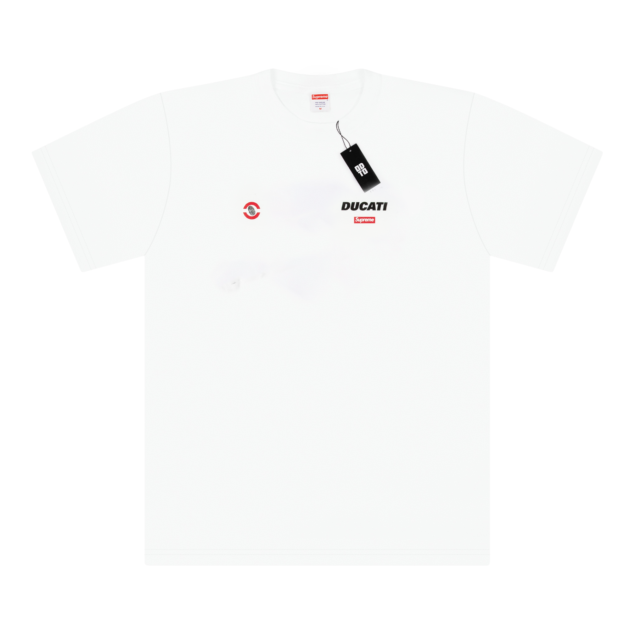 SUPREME DUCATI LOGO TEE WHITE