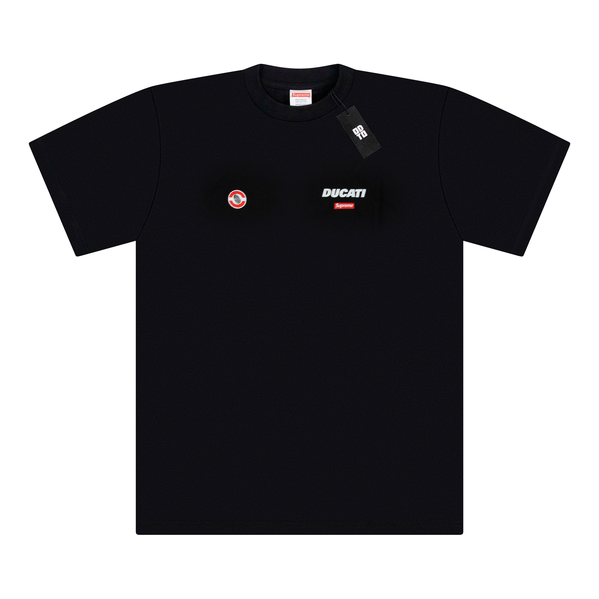 SUPREME DUCATI LOGO TEE BLACK