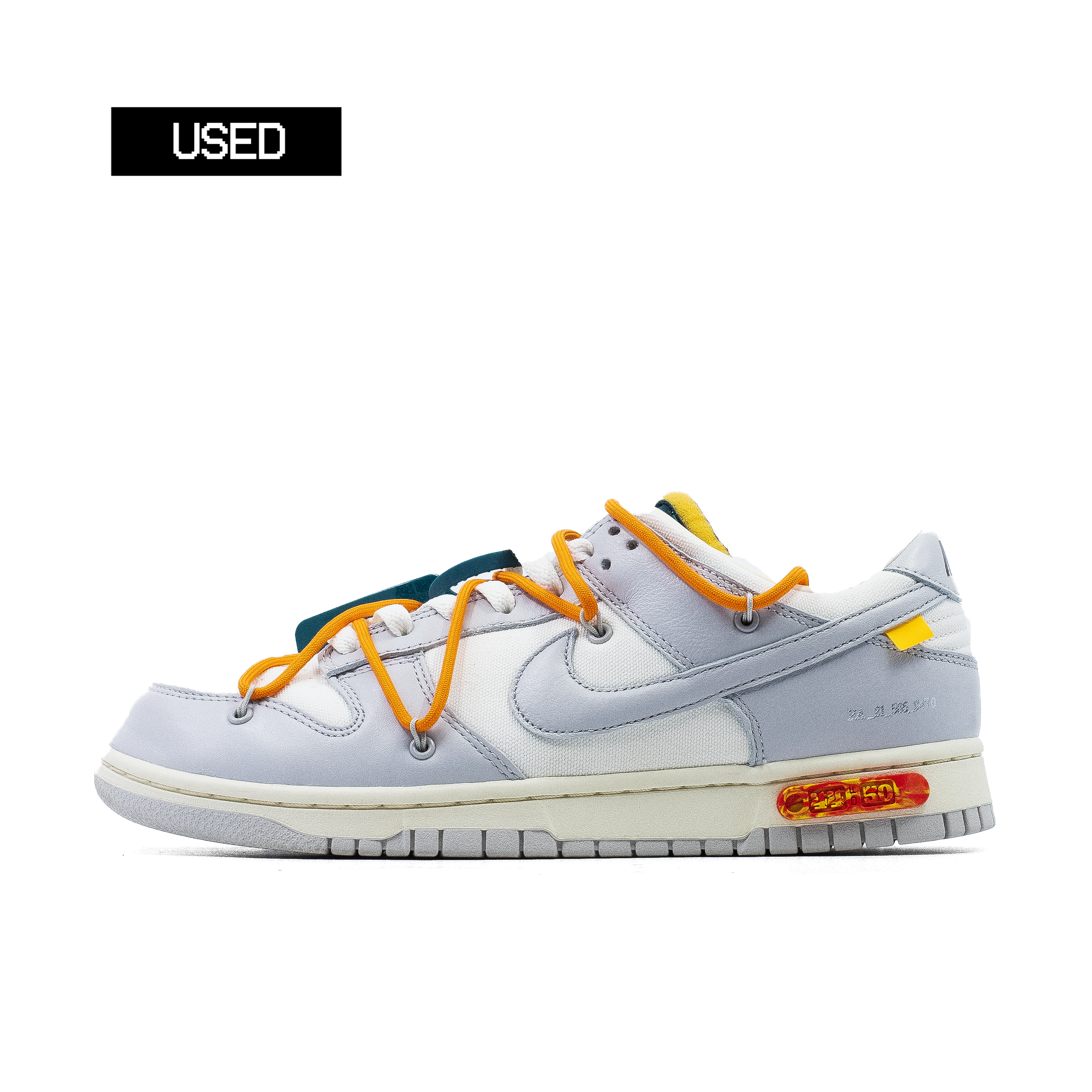 NIKE DUNK LOW OFF WHITE LOT 44 [USED - SIZE 9]