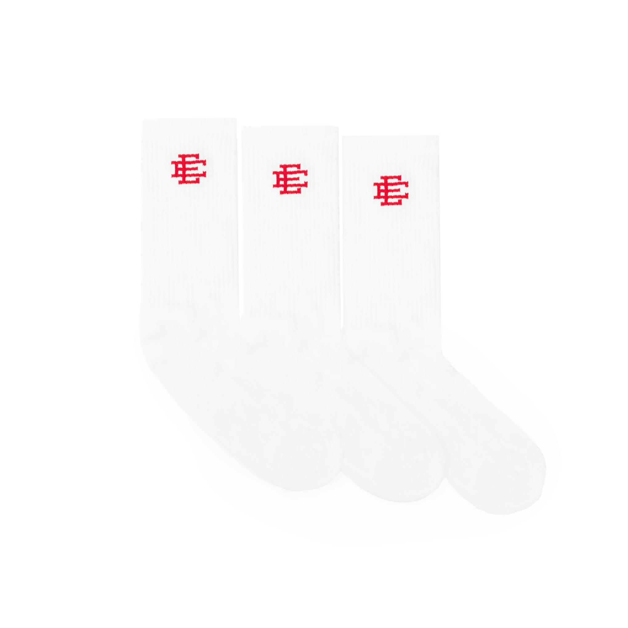 ERIC EMANUEL EE 袜子白色/红色（3 件装）