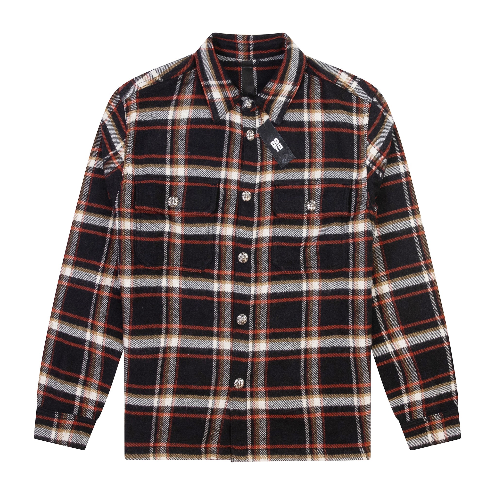 CHROME HEARTS FLANNEL BLACK RED