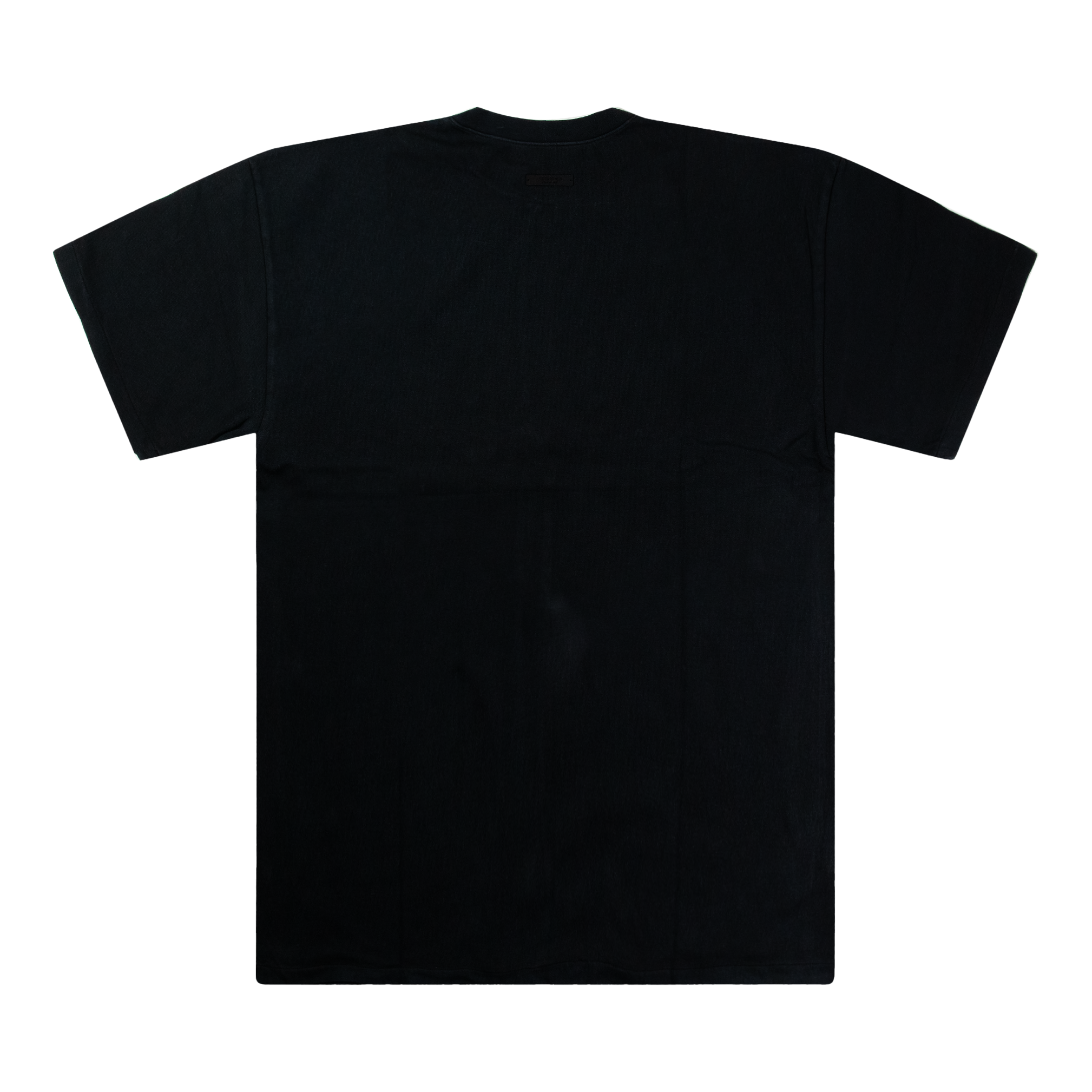 ESSENTIALS HEAVY JERSEY CREWNECK TEE BLACK