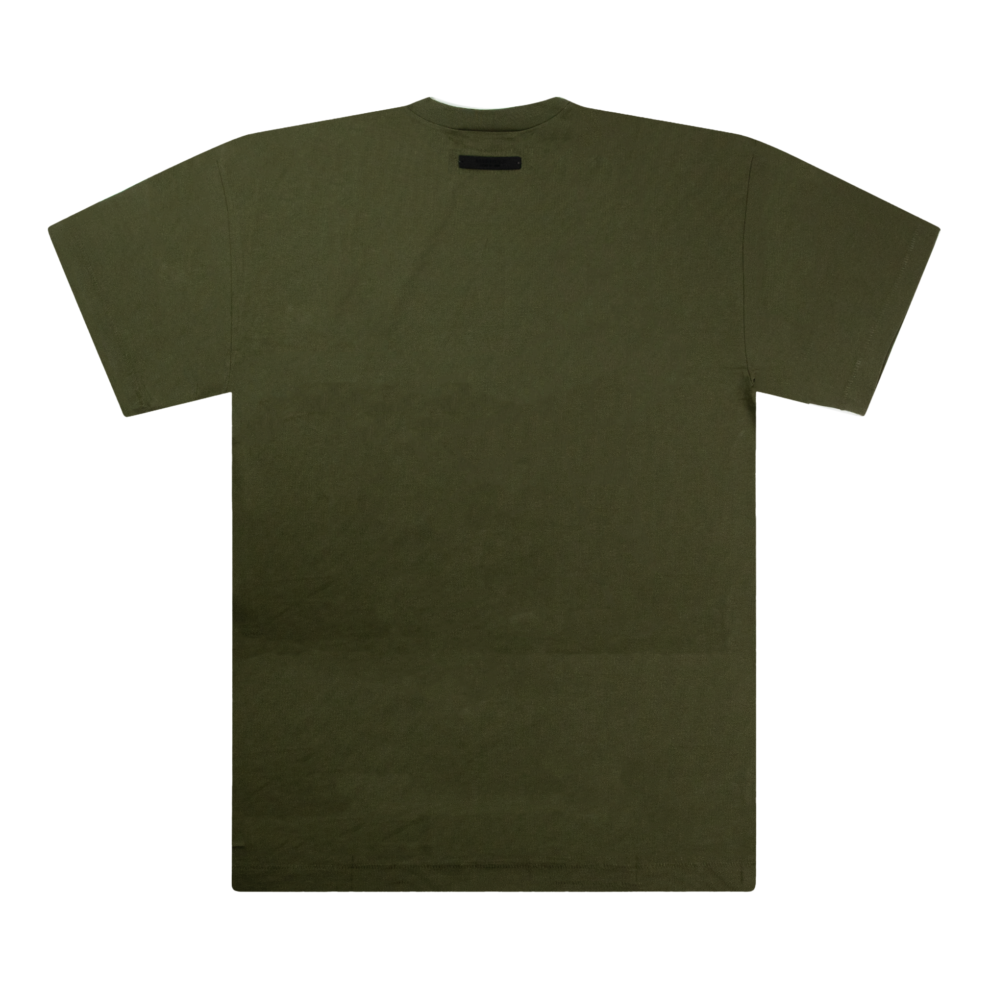 ESSENTIALS JERSEY CREWNECK TEE MILITARY