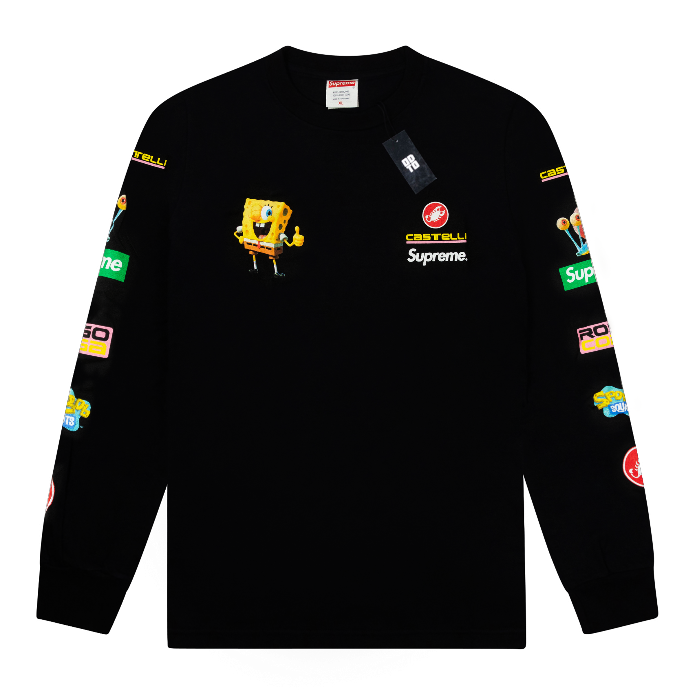 SUPREME SPONGEBOB CASTELLI RACING L/S TEE BLACK