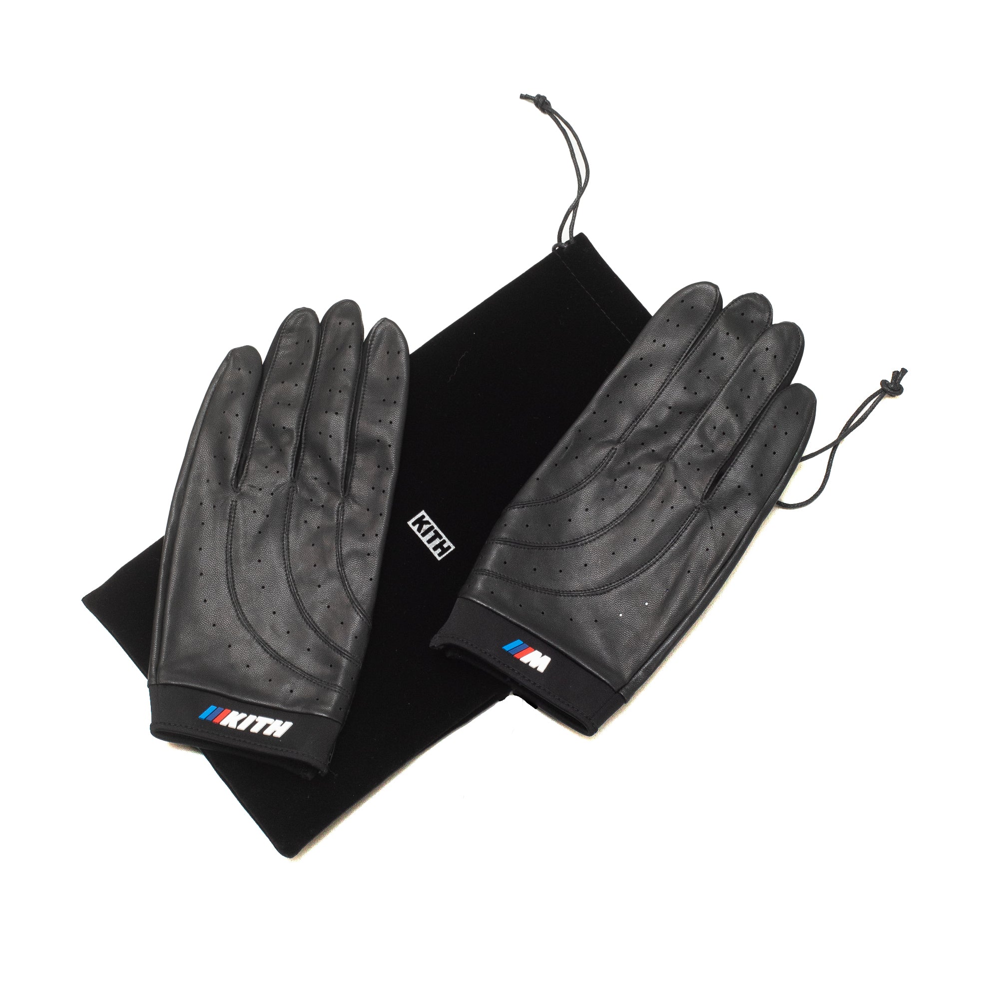 KITH BMW LEATHER DRIVING GLOVE BLACK