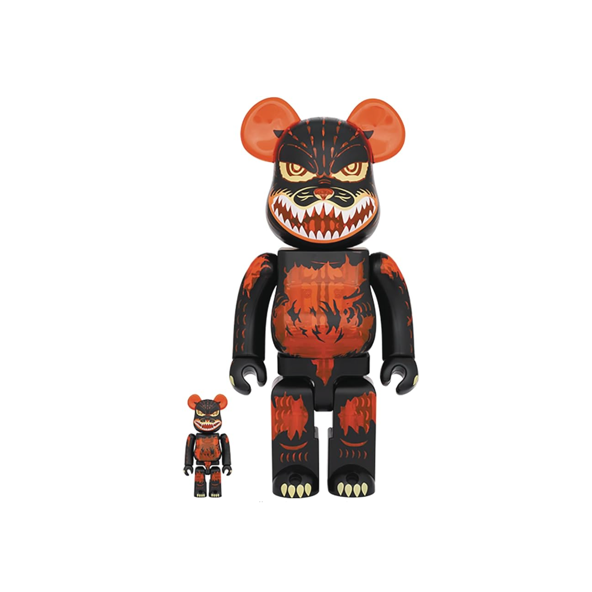 BEARBRICK GODZILLA VS DESTROYAH MELTDOWN VERSIÓN 100% Y 400% CONJUNTO