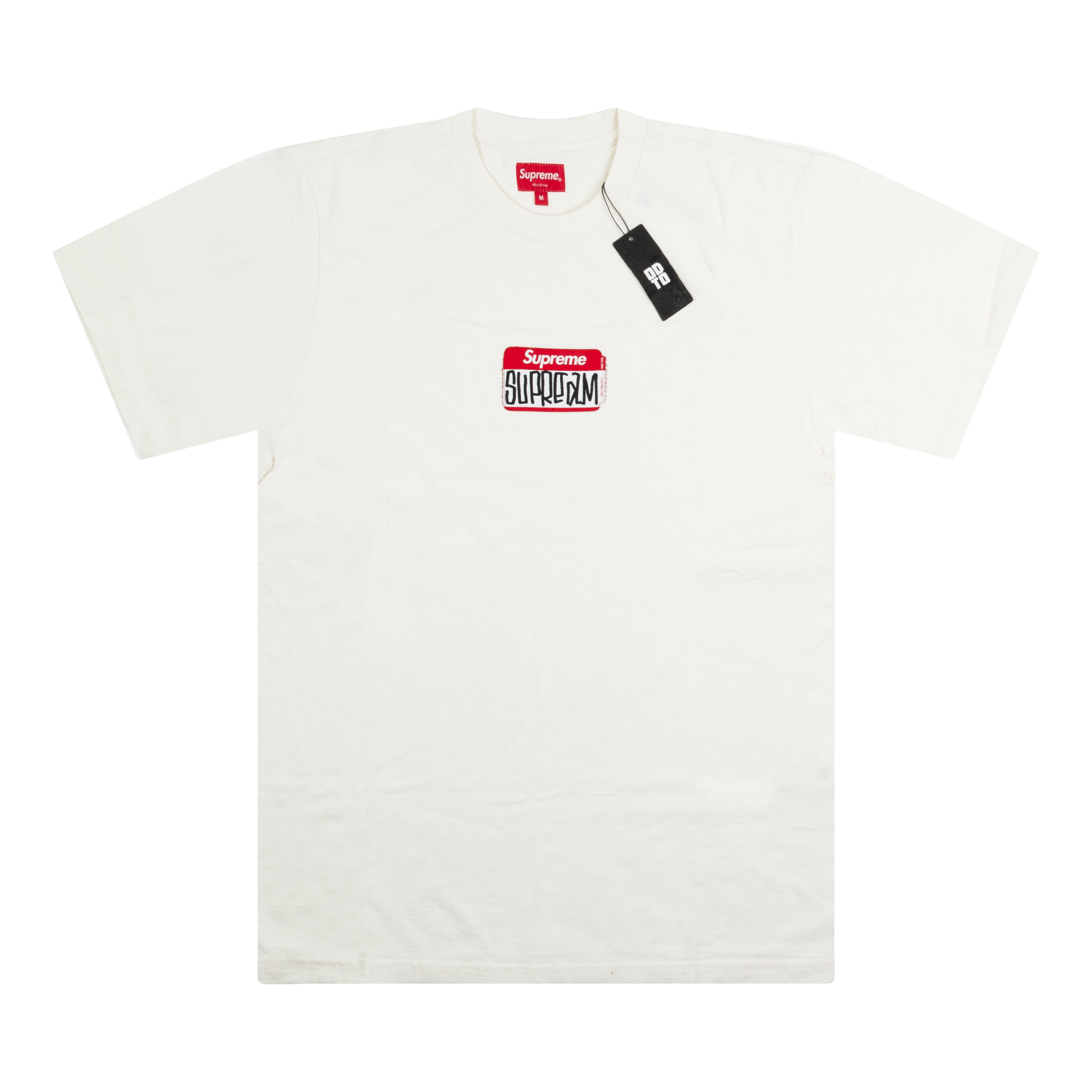 SUPREME GONZ NAME TAG TEE NATURAL