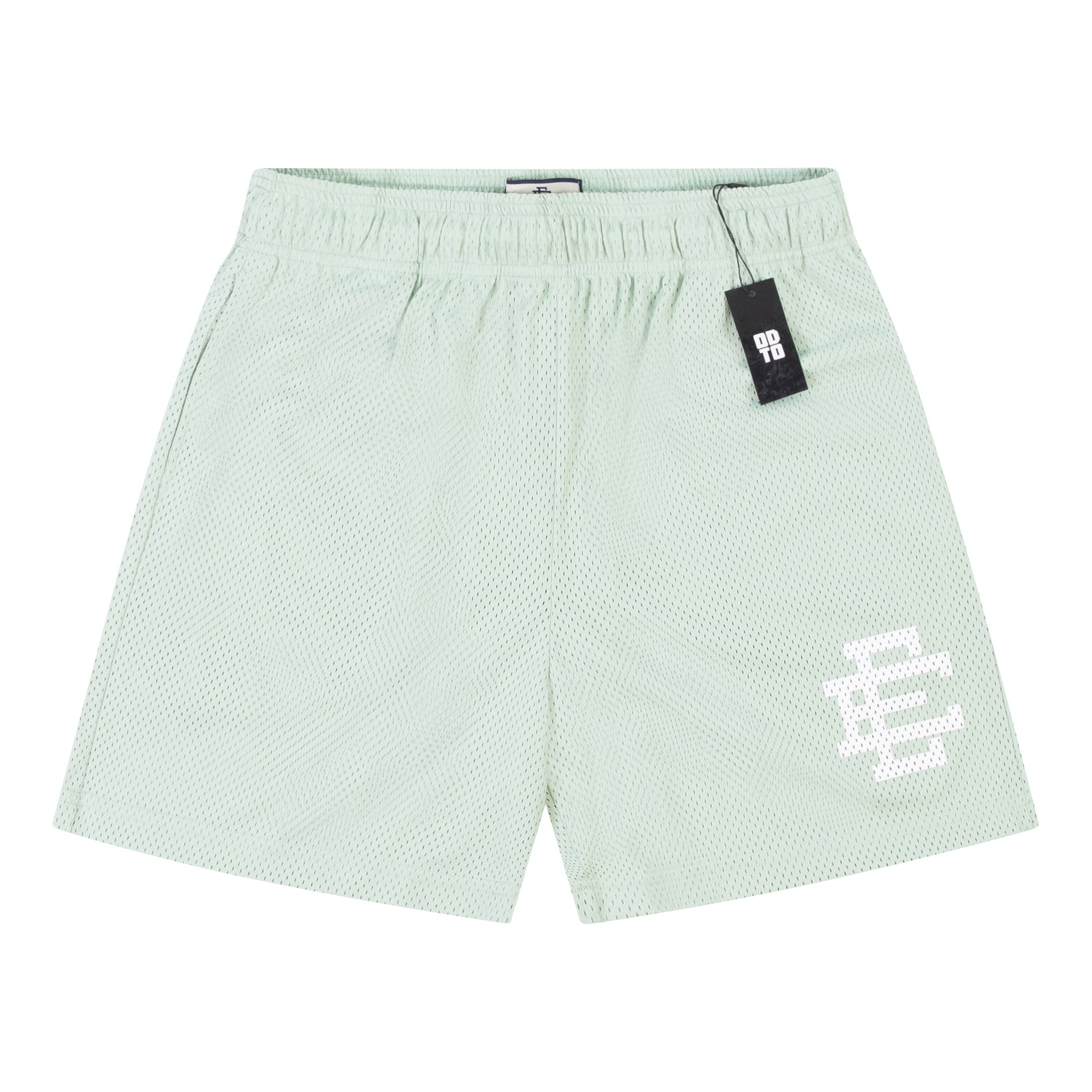 ERIC EMANUEL EE 基本款丝质短裤 绿色/白色