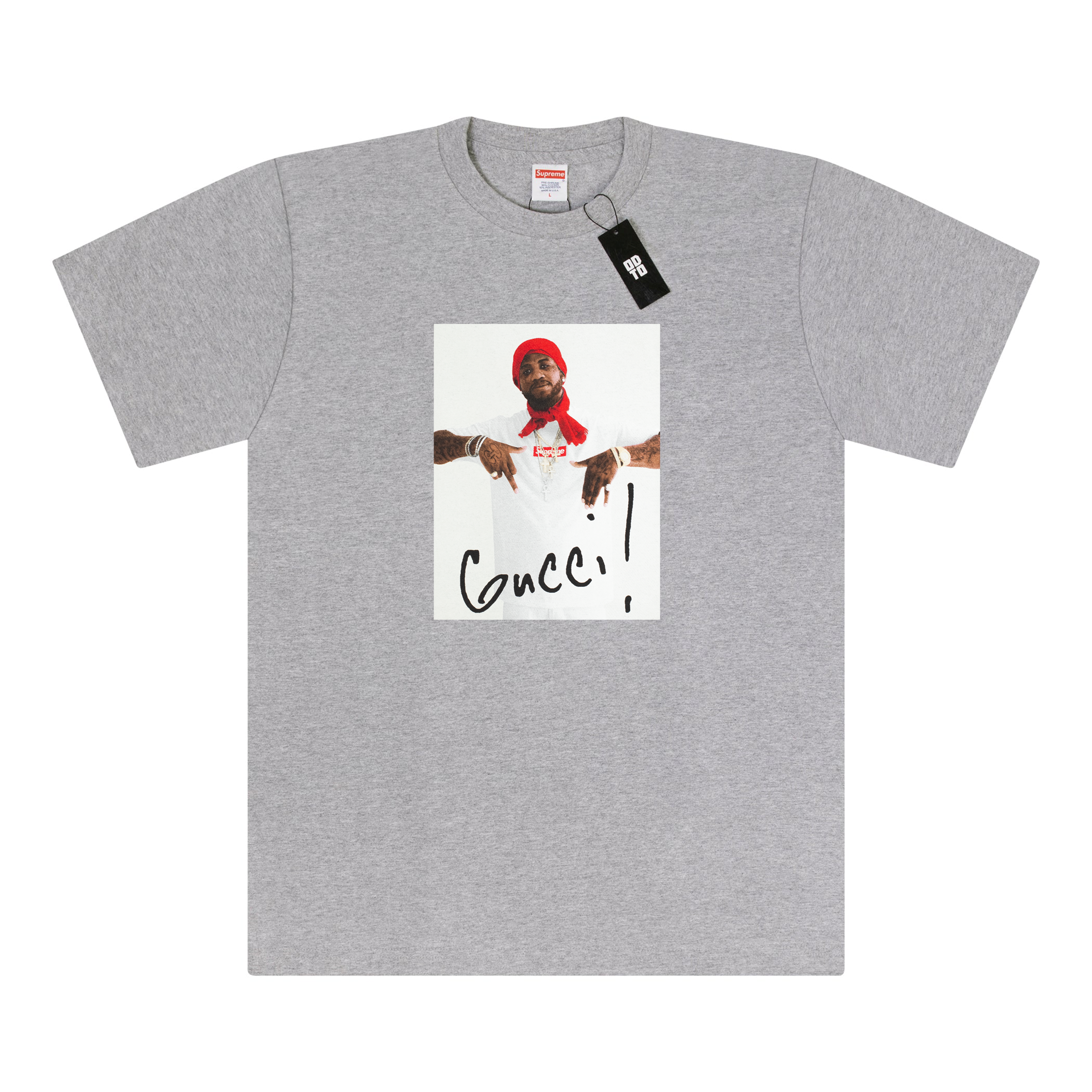 SUPREME GUCCI MANE TEE GREY