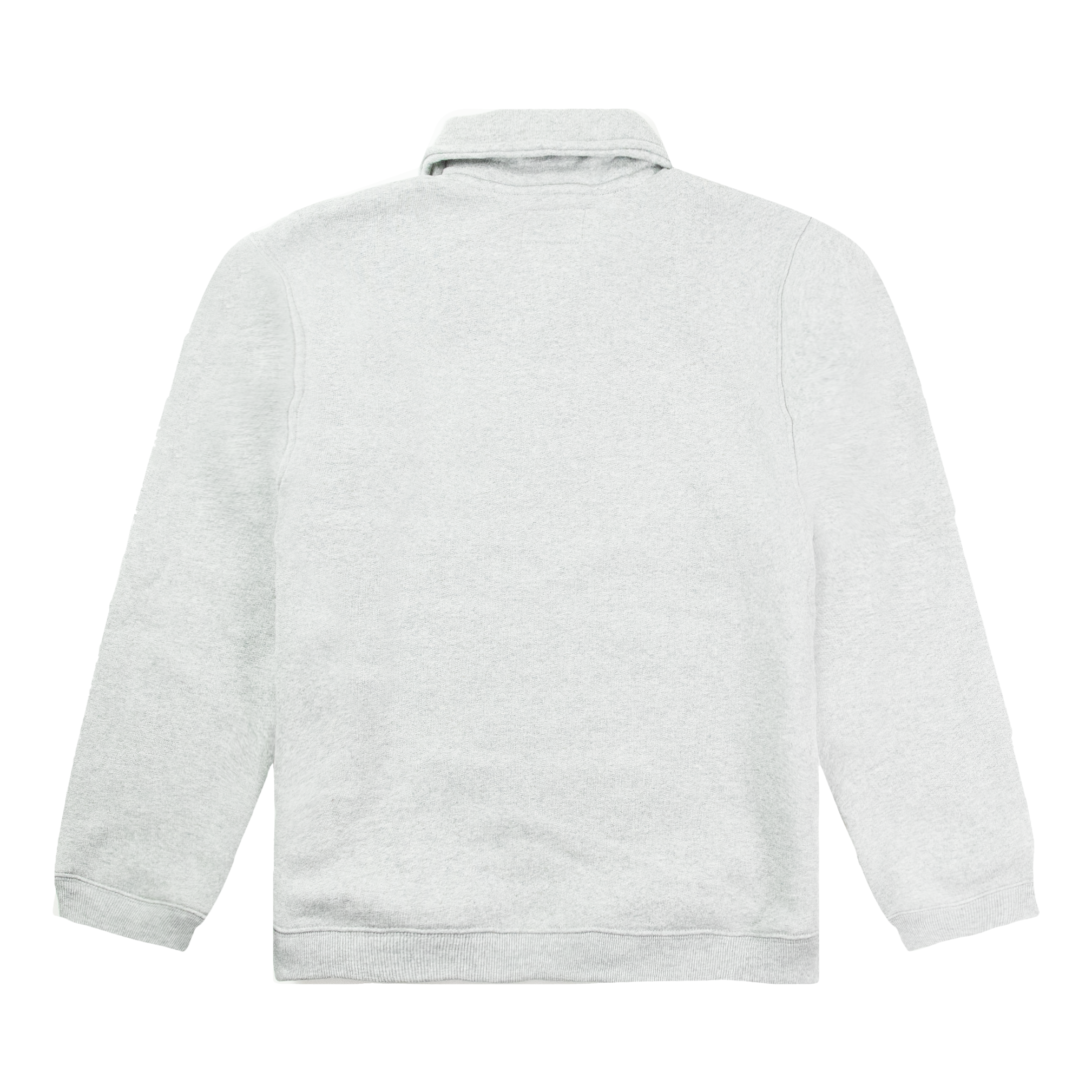 STUSSY FLEECE ZIP MOCK GREY HEATHER