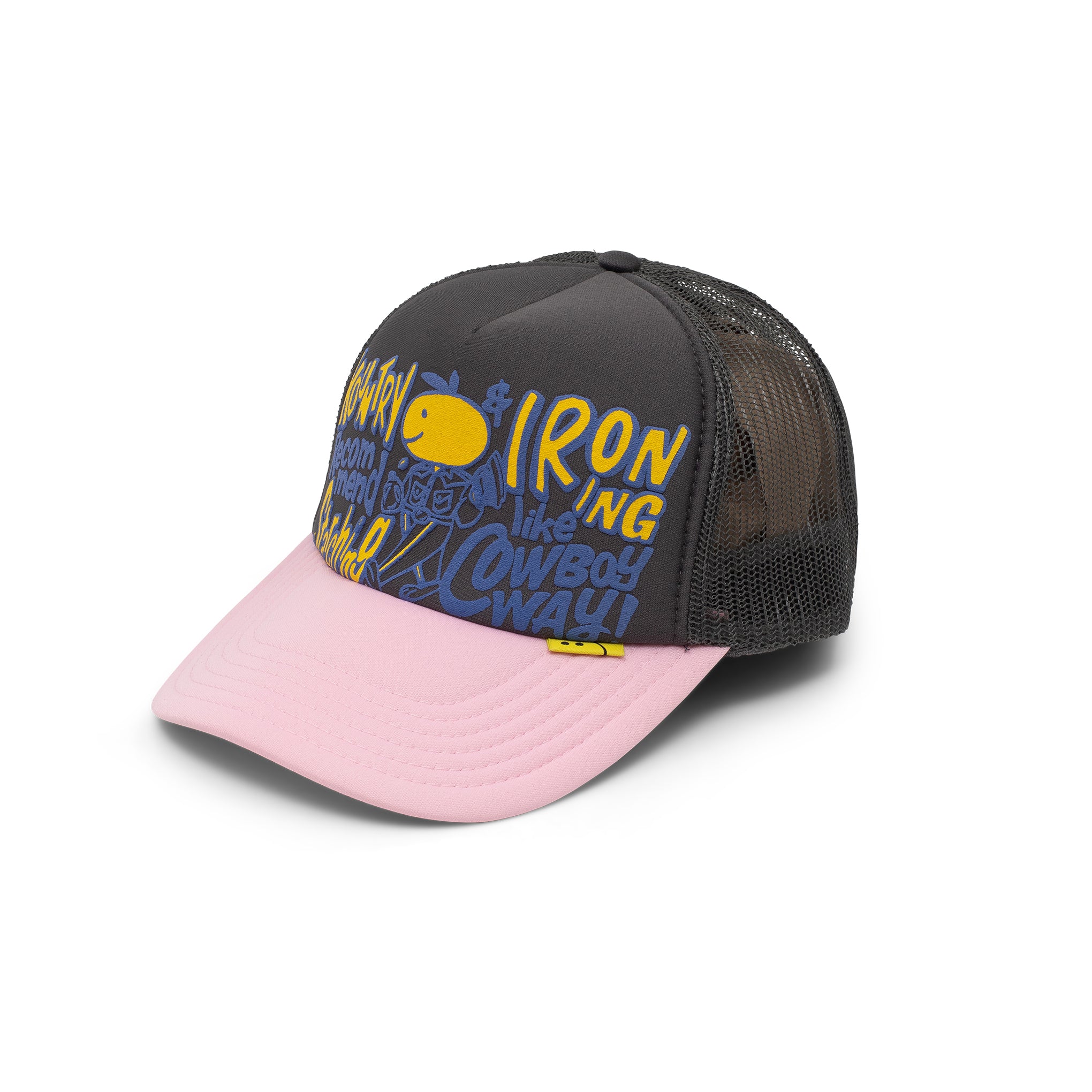 KAPITAL KOUNTRY CONEYCOWBOWY TRUCKER HAT GREY