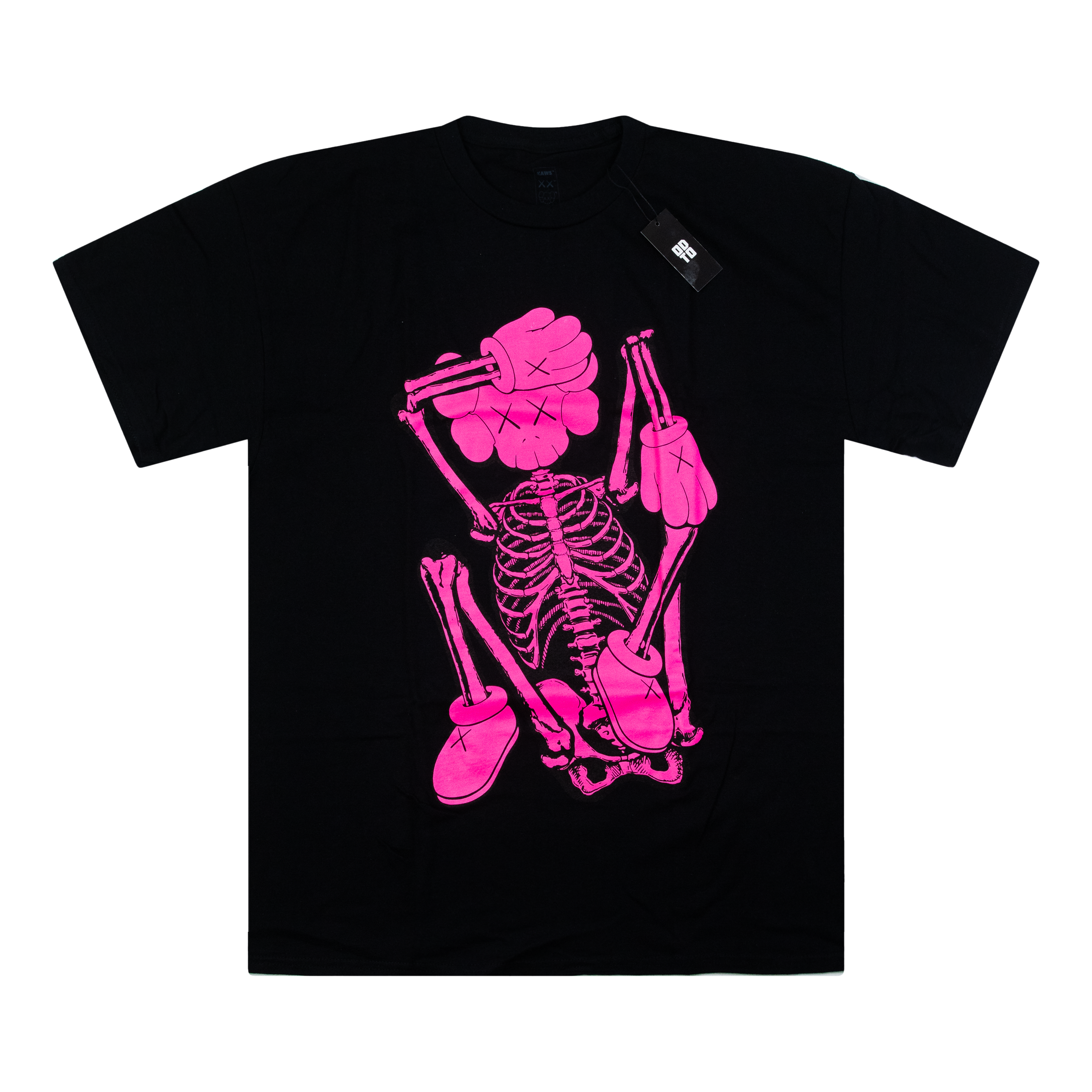 KAWS SKELETON NEW FICTION TEE BLACK