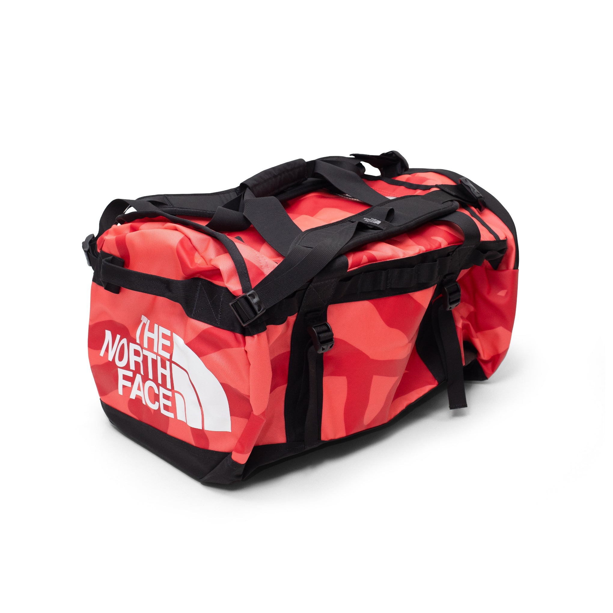 THE NORTH FACE KAWS DUFFLE BAG RED