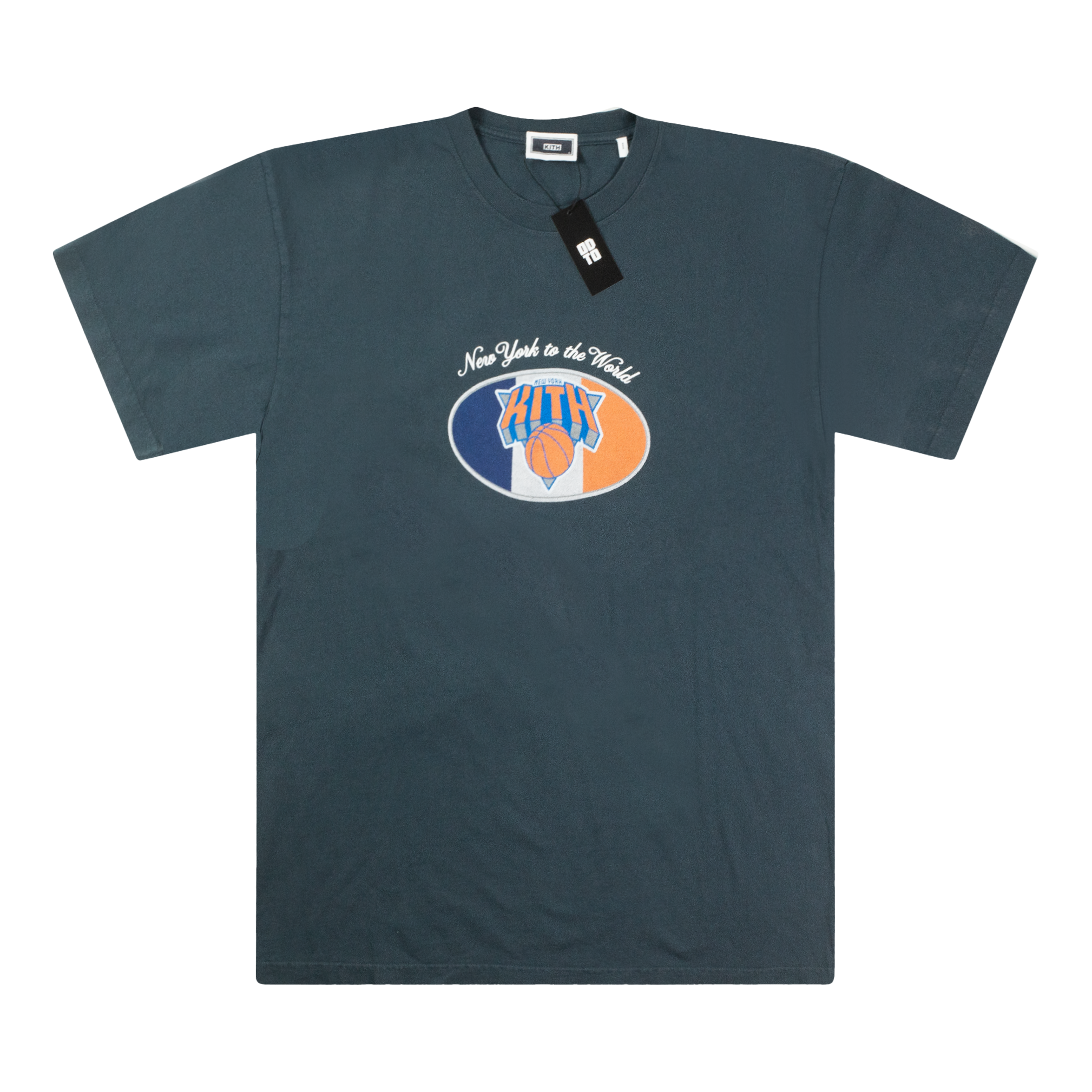 KITH NEW YORK KNICKS OVAL TEE SLATE