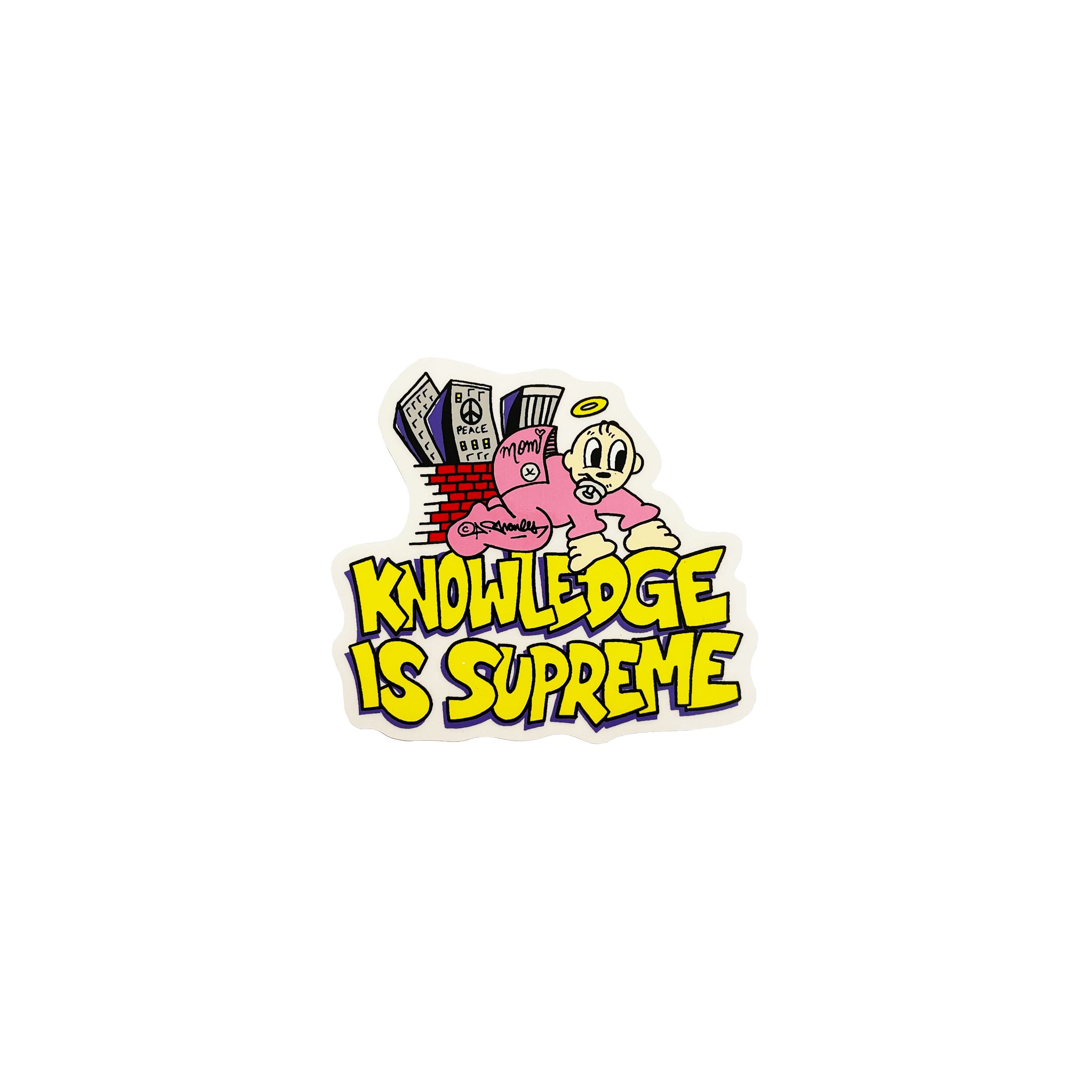 SUPREME KNOWLEDGE IS SUPREME STICKER