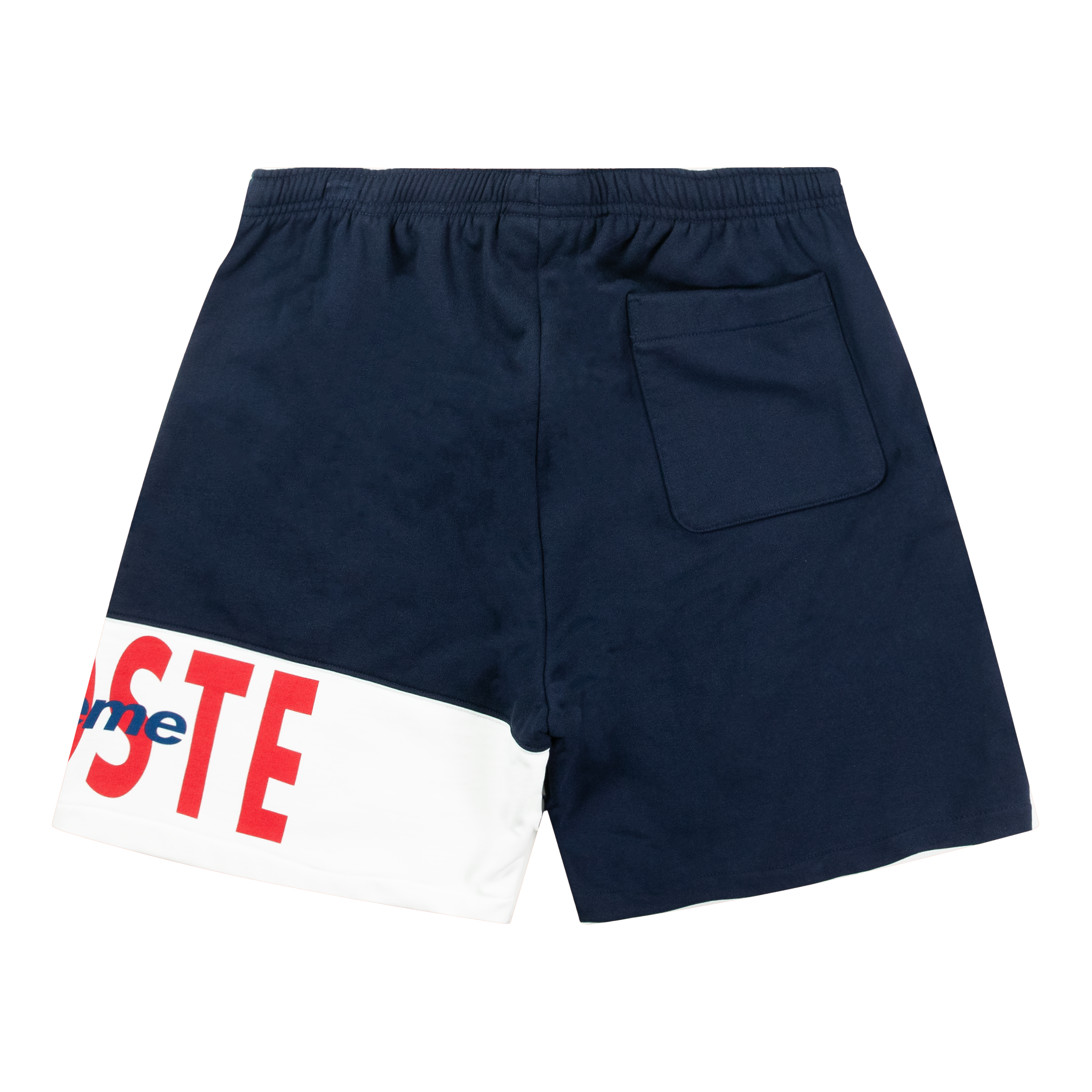 SUPREME LACOSTE SWEAT SHORT NAVY