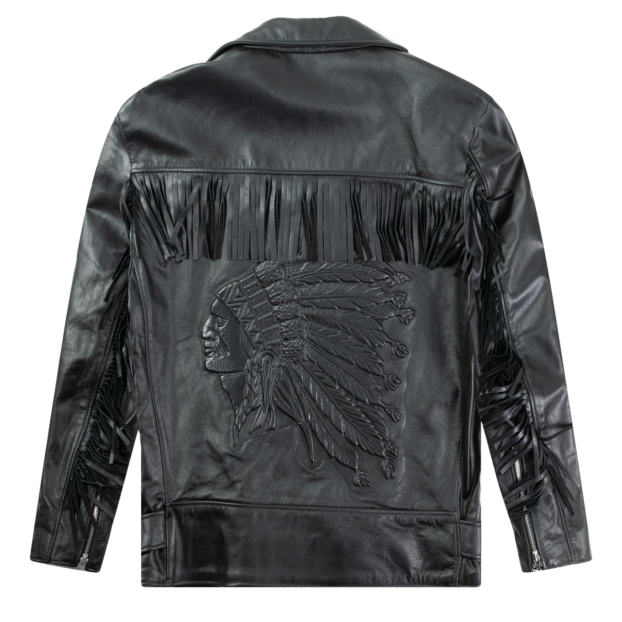 SUPREME SCHOTT CHIEF TASSEL LEATHER JACKET