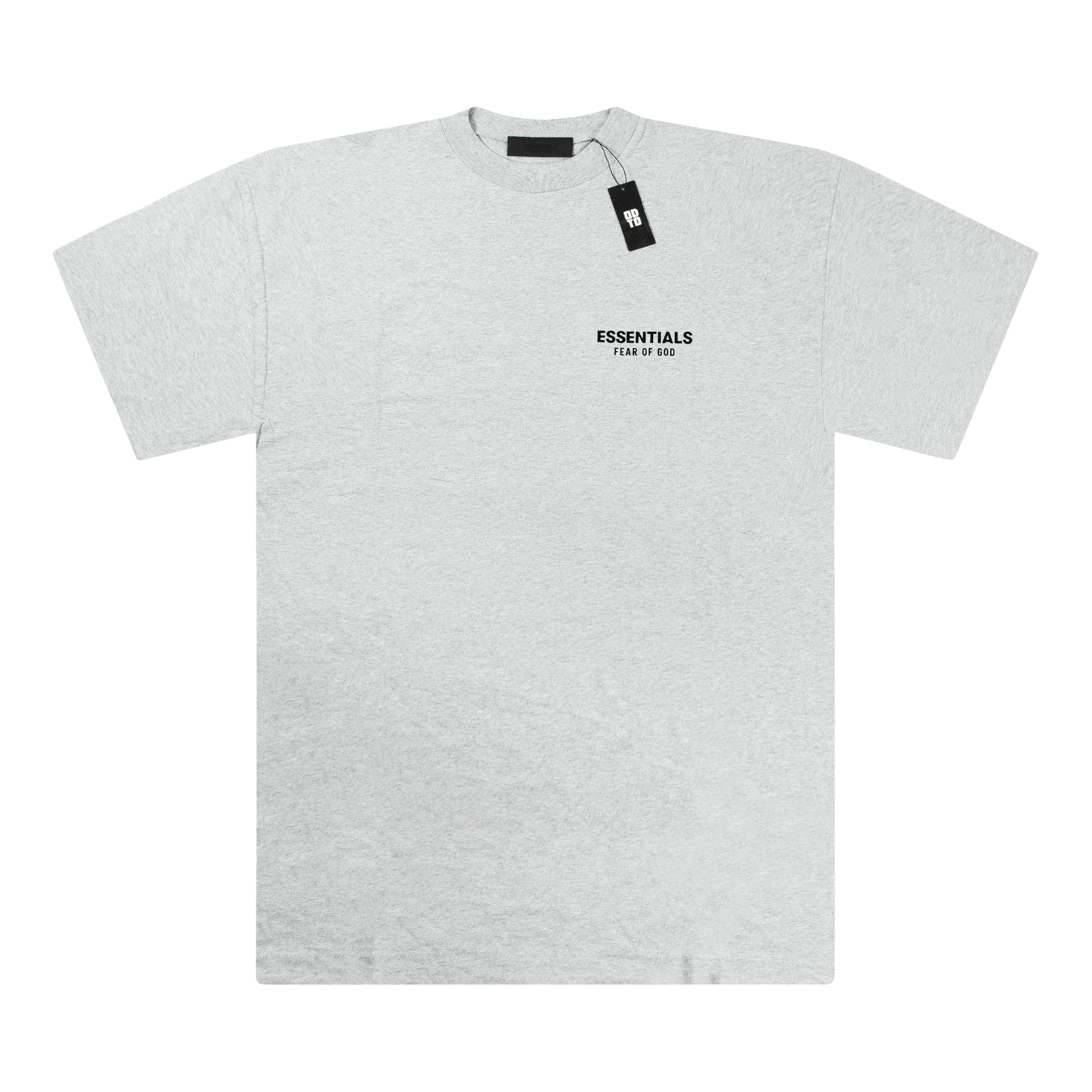 ESSENTIALS FW24 BACK LOGO TEE LIGHT HEATHER