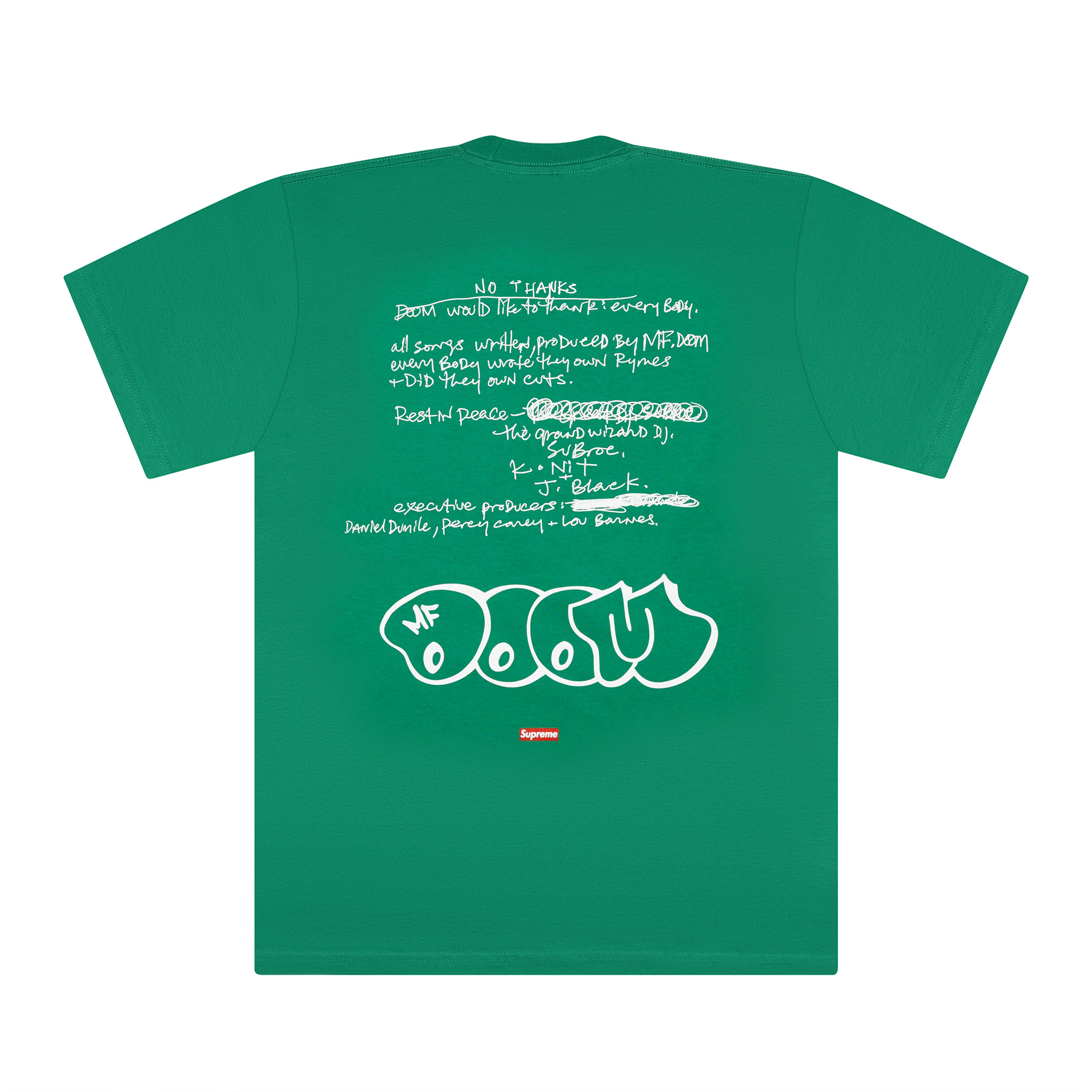 SUPREME MF DOOM TEE LIGHT PINE