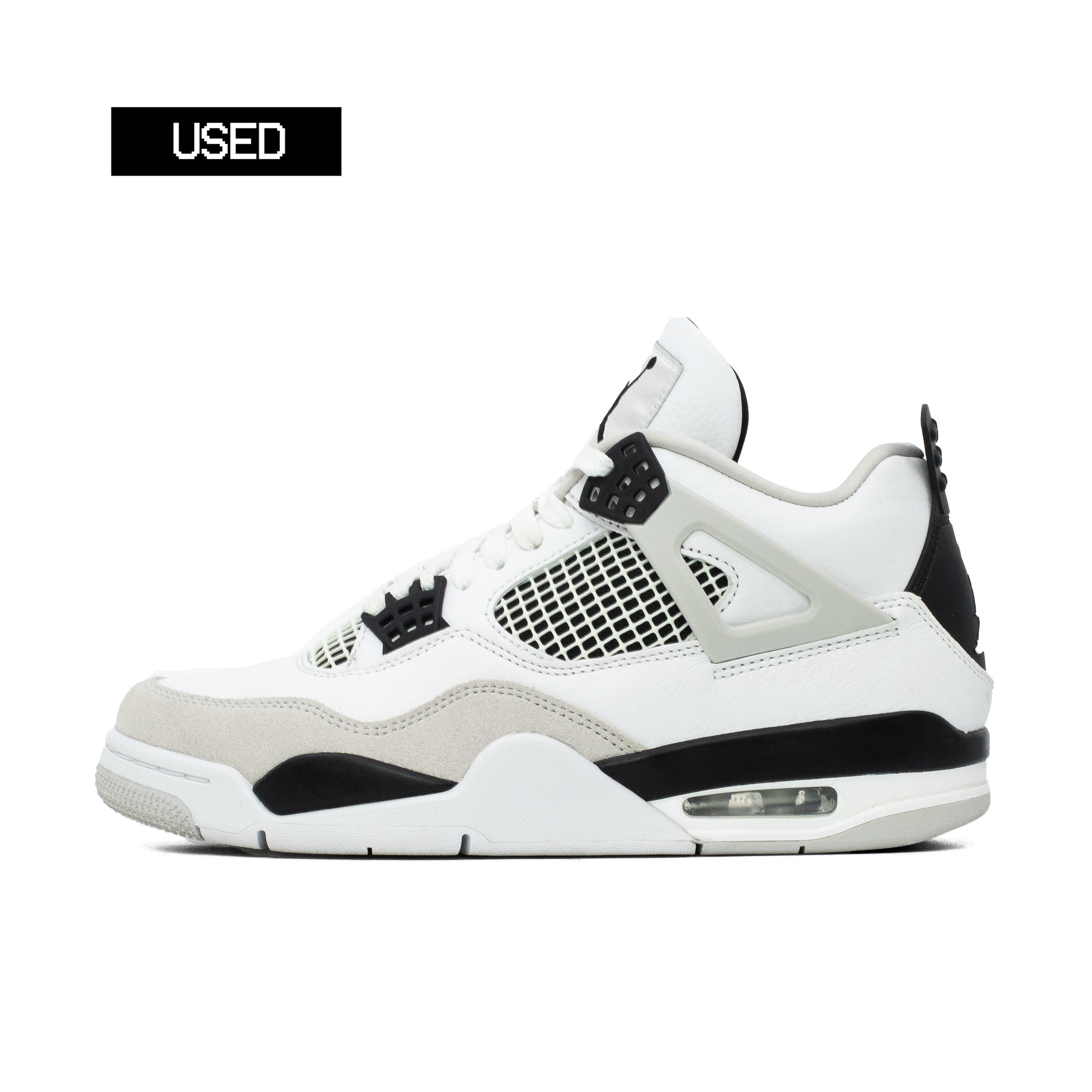 AIR JORDAN 4 MILITARY BLACK [USED - SIZE 8]