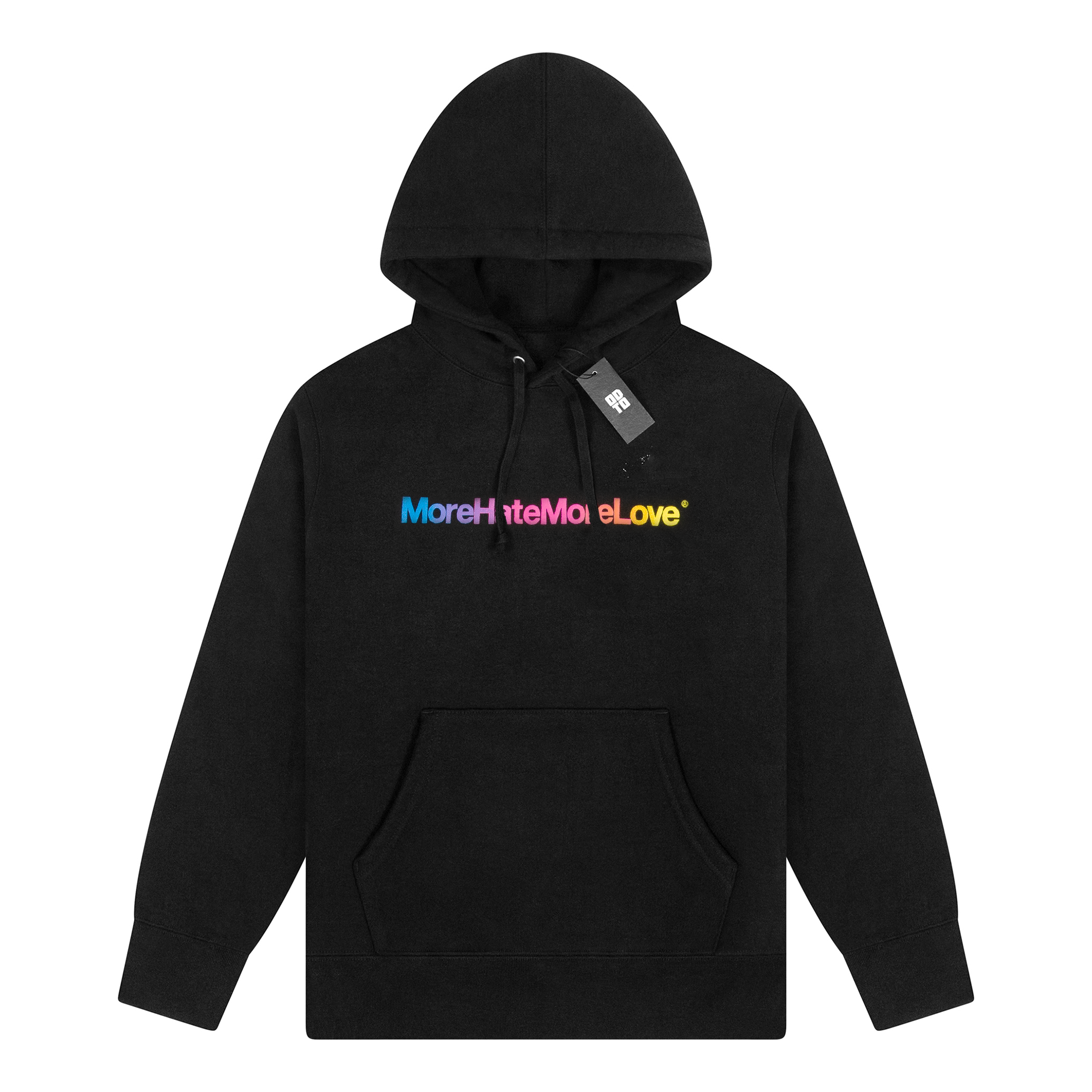 ASSC MORE HATE MORE LOVE HOODIE BLACK