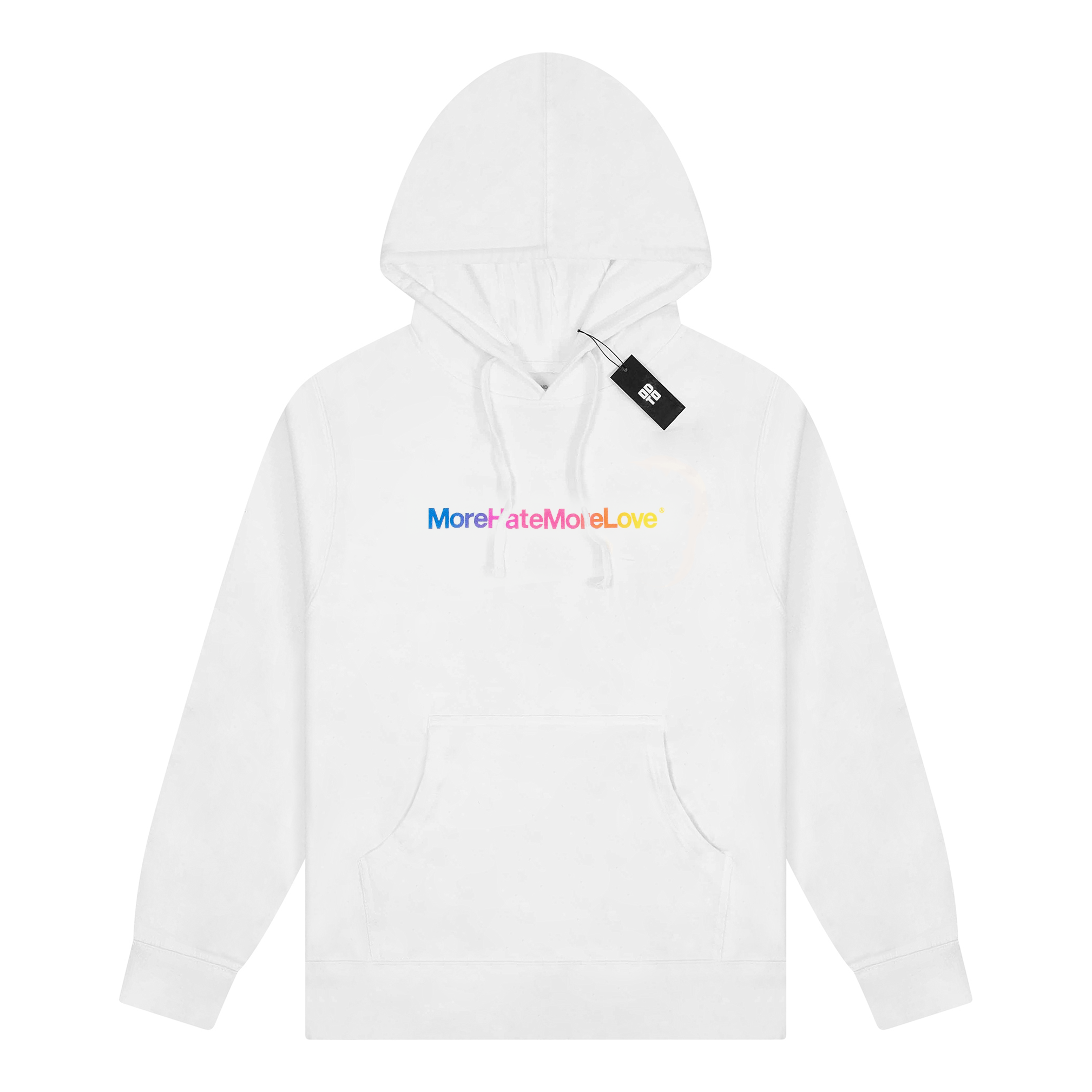 ASSC MORE HATE MORE LOVE HOODIE WHITE