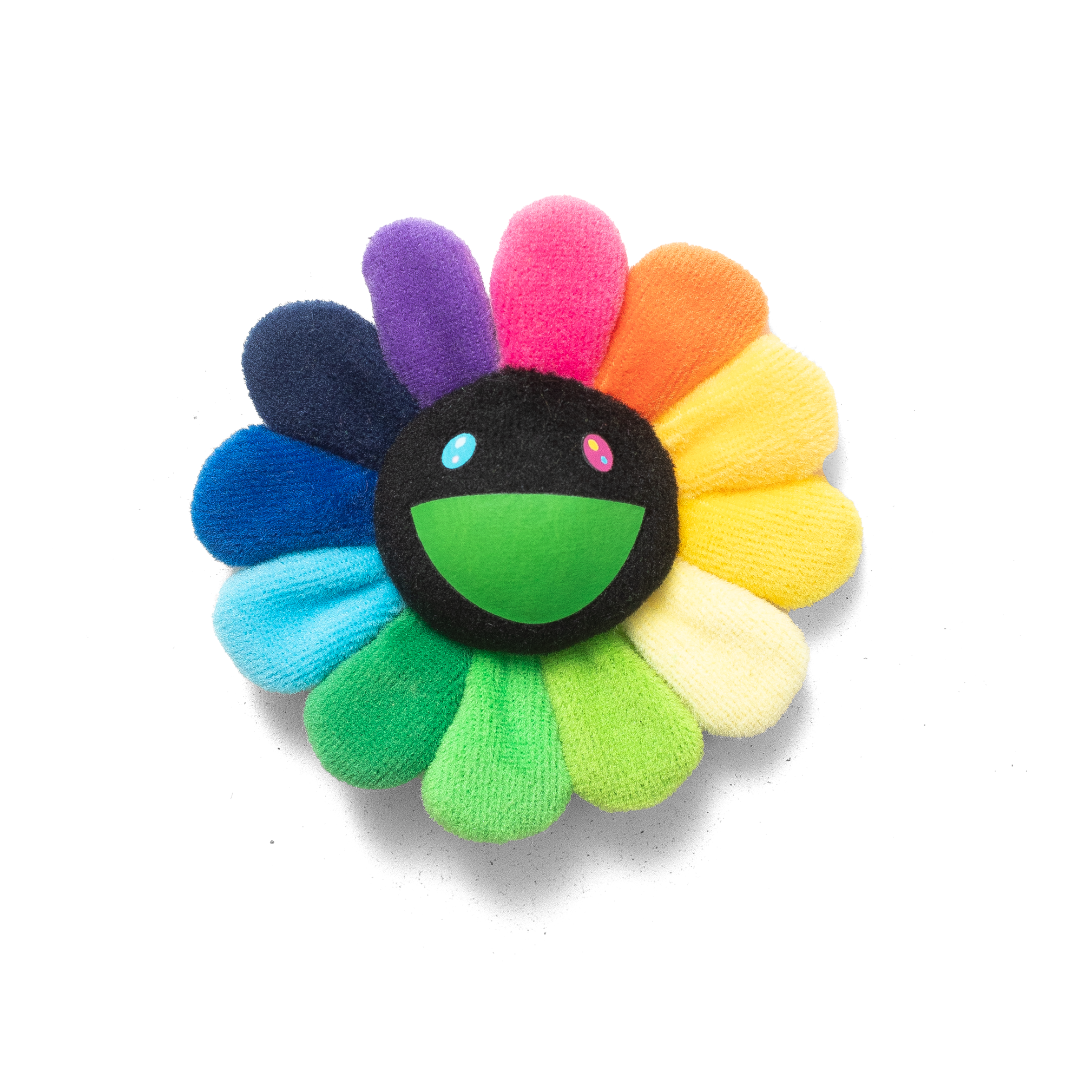 TAKASHI MURAKAMI FLOWER PLUSH PIN RAINBOW/BLACK