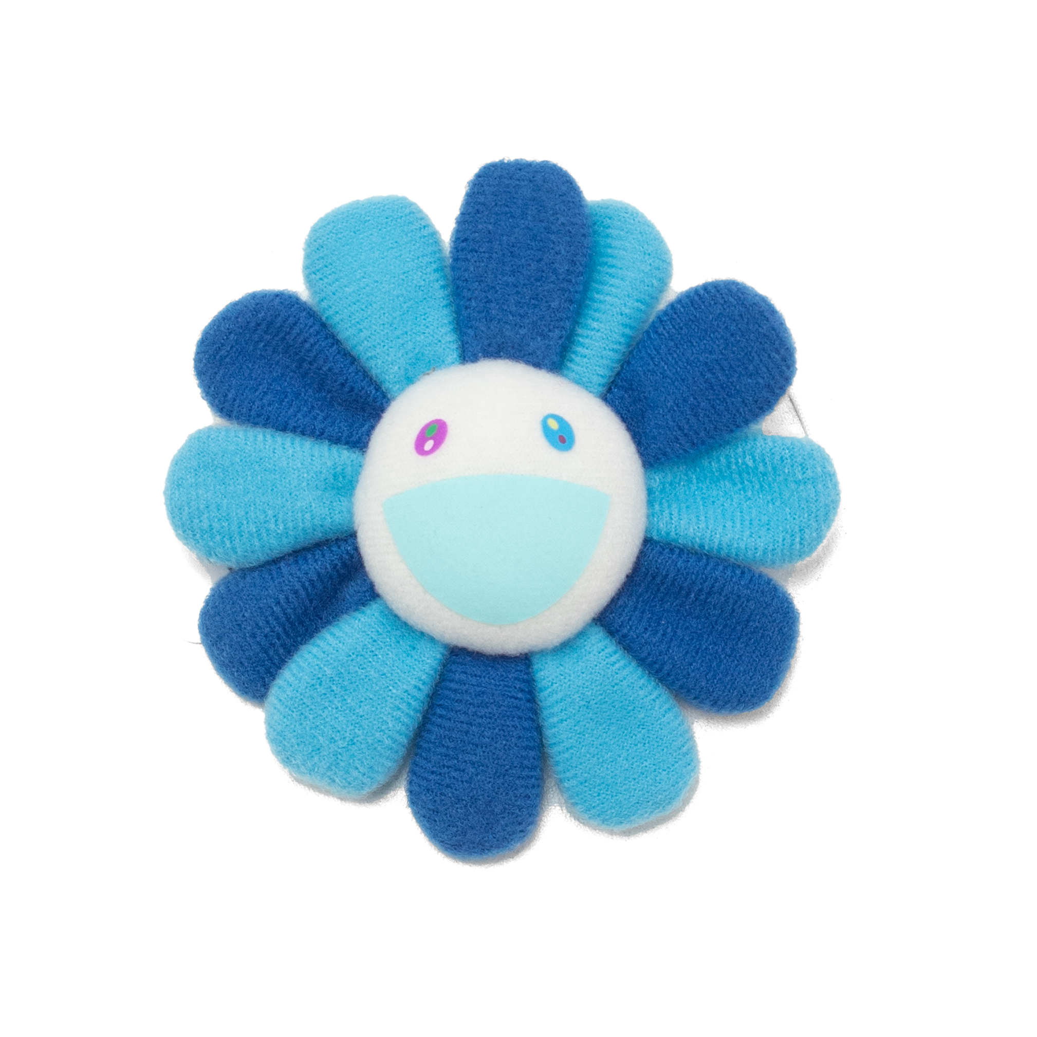 TAKASHI MURAKAMI FLOWER PLUSH PIN BLUE/WHITE