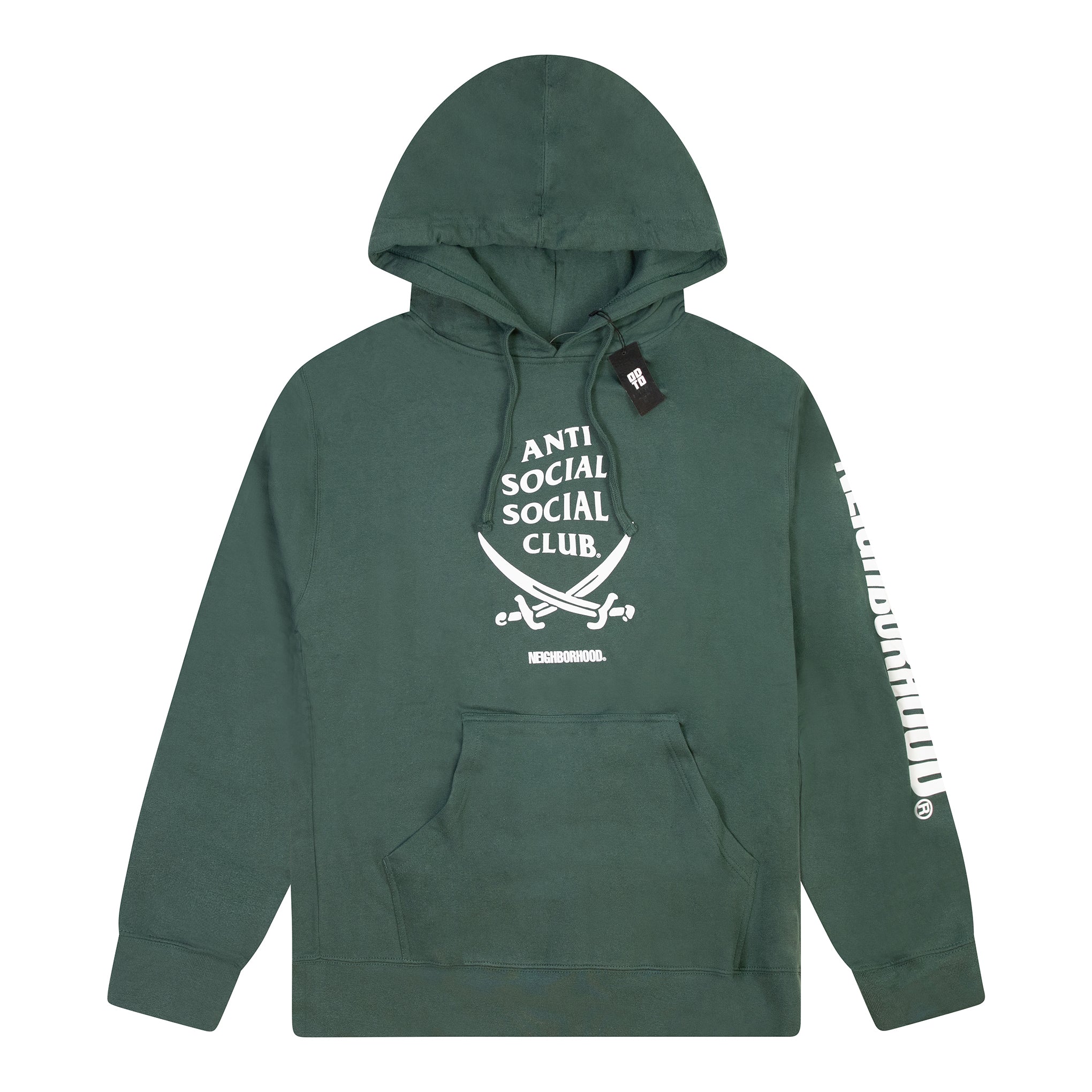 Anti social social club green outlet hoodie