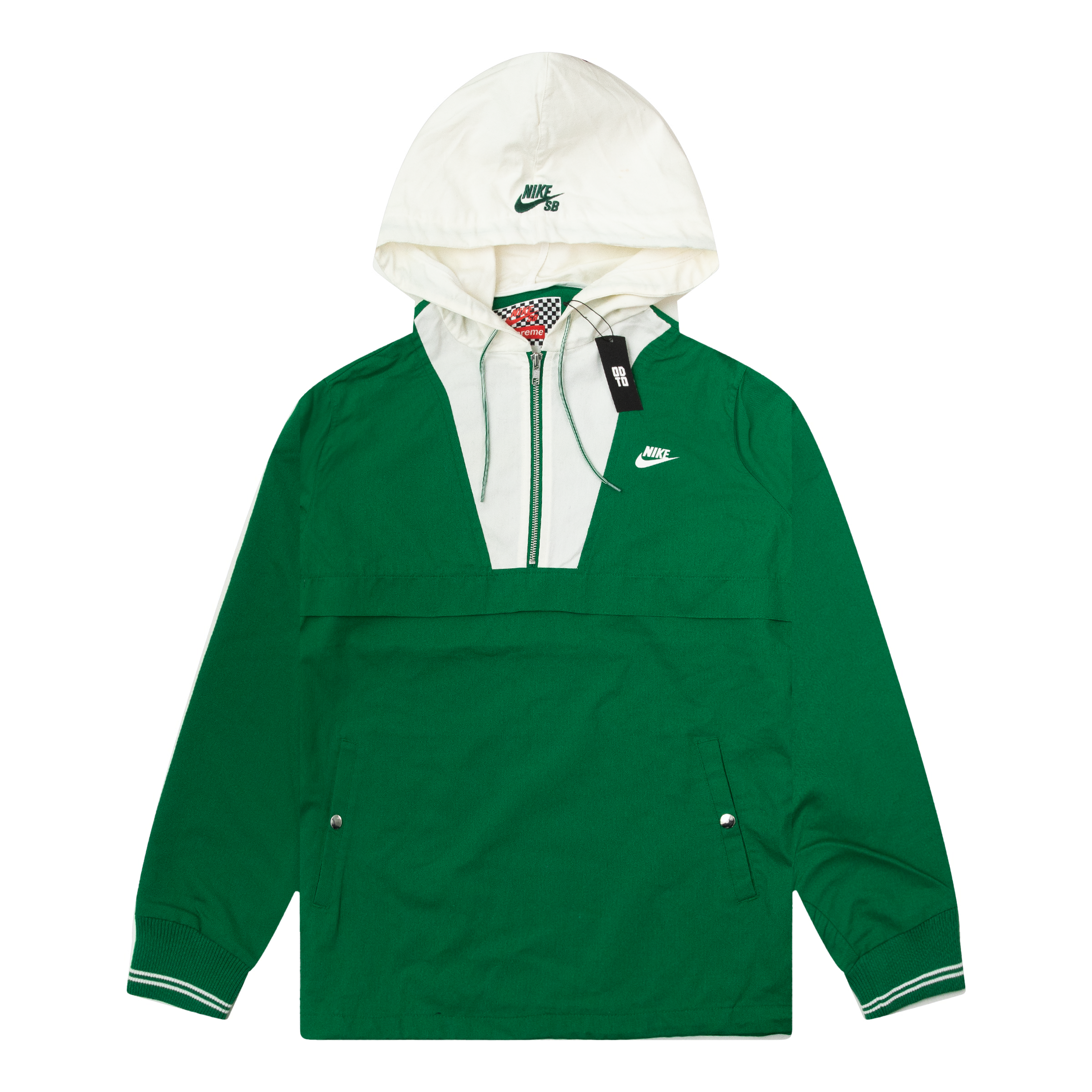 SUPREME NIKE WORLD FAMOUS HALF ZIP PULLOVER GREEN