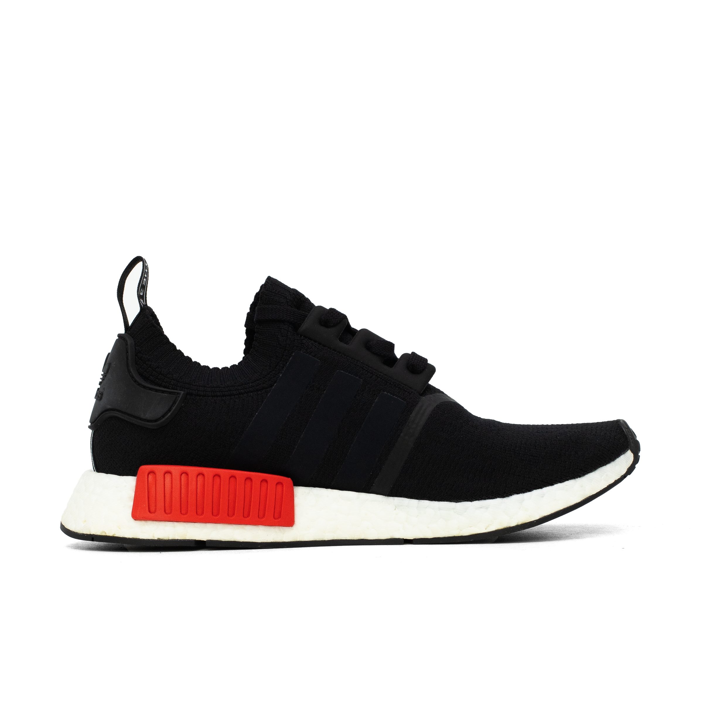 ADIDAS NMD R1 CORE BLACK LUSH RED